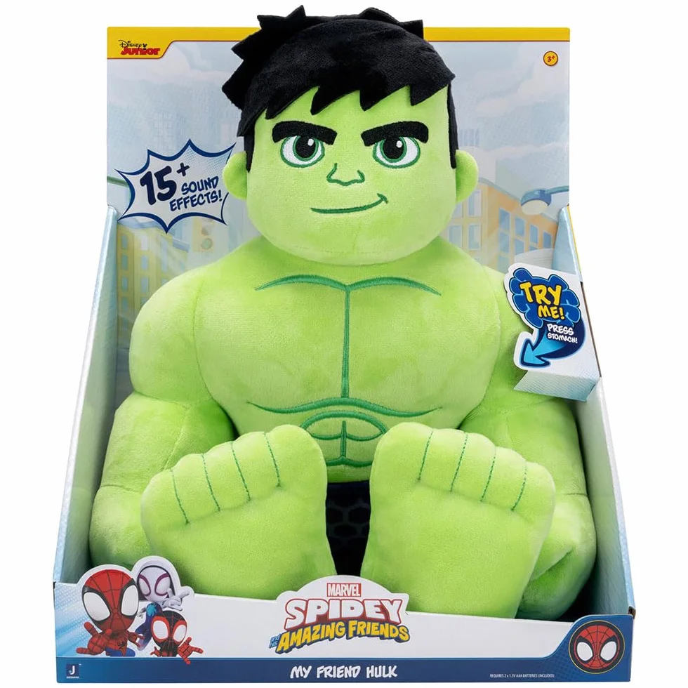 Spidey and his Amazon Friends "My Friend Hulk" Feature Plush - Features 15+ sound effects