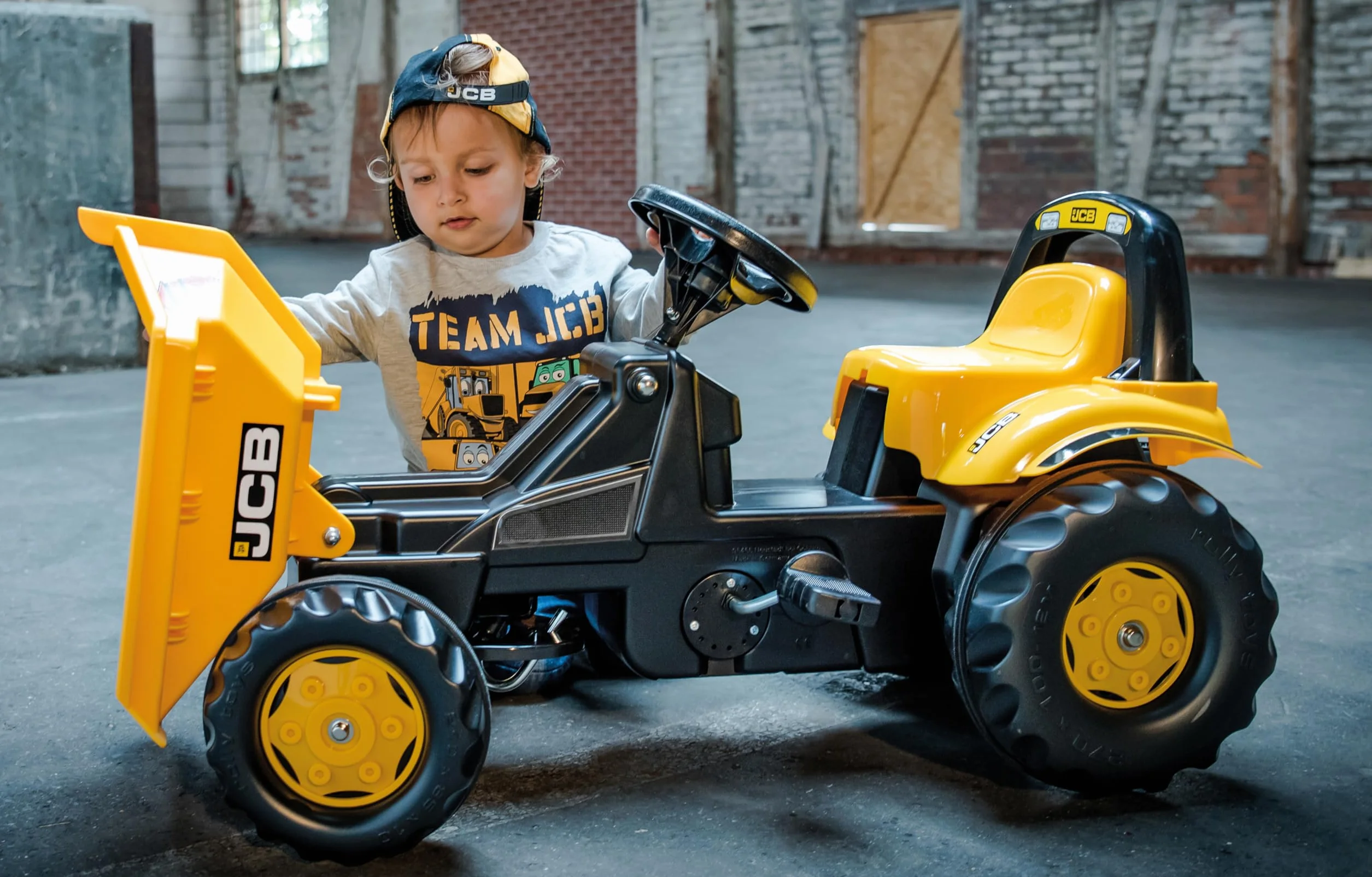 Rolly Toys JCB Dumper, żółty, 93 x 44 x 52 cm