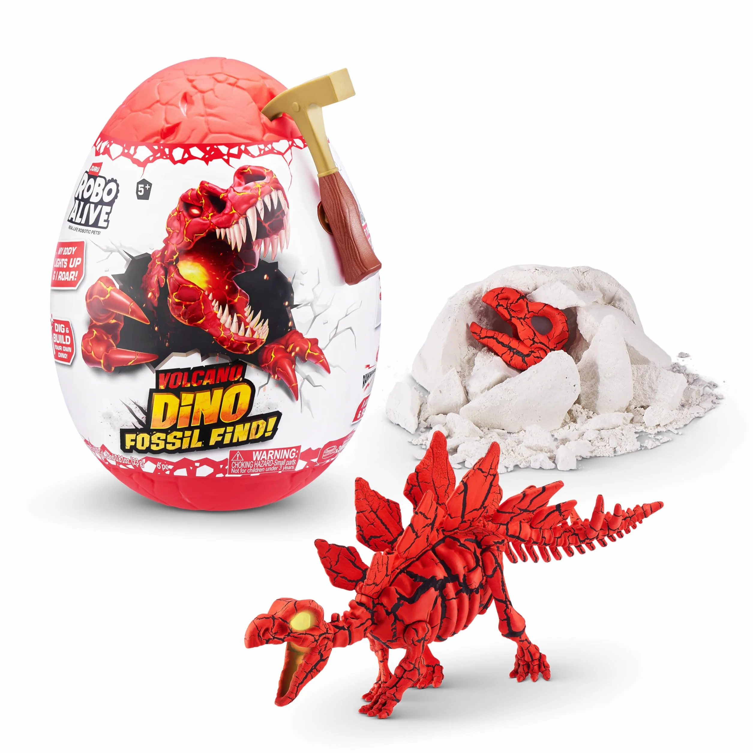 ROBO ALIVE Volcano Dino Fossil Find (stegozaur)