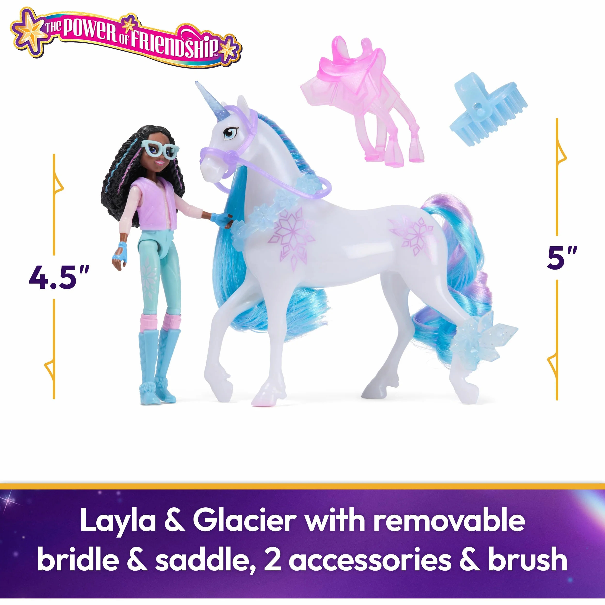 Unicorn Academy 6072675 ll UnicrnSetsLaylaGlacr Ref, wielokolorowy
