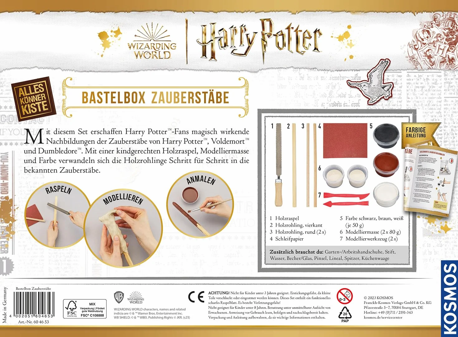 Harry Potter - Zauberstäbe: Bastel-Set