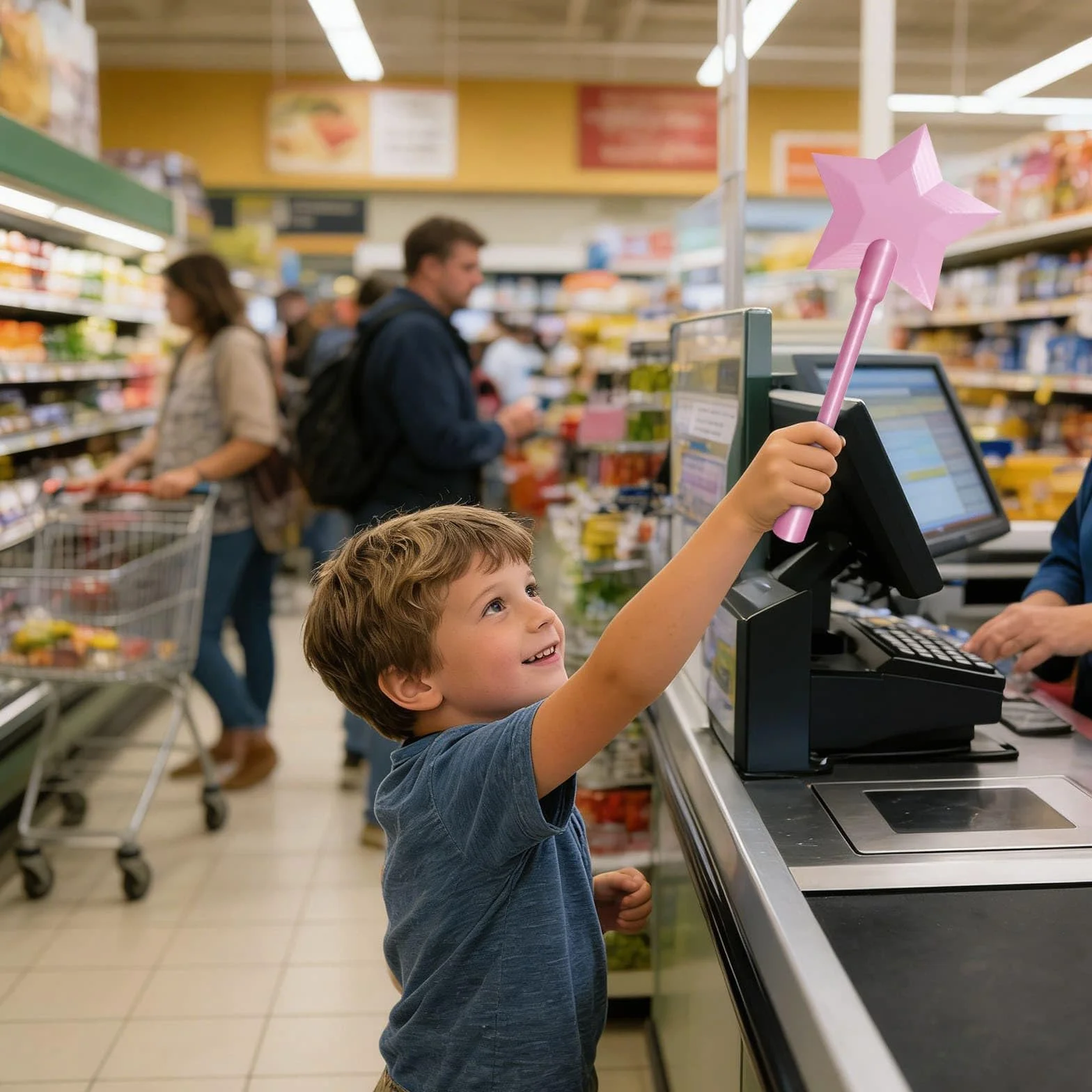 Różdżka na karty kredytowe - Star Magics Wands bezdotykowe, etui na karty kredytowe Ecard Płatność, różdżka z nadrukiem 3D, T-Egg do płacenia magicznych imprez dla dzieci i dorosłych (05C)