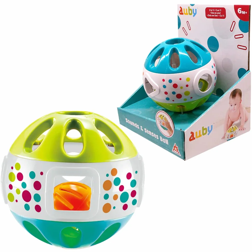 Auldey Toys - Auby Shake and Fun Rattle Ball, Prezenty urodzinowe dla dzieci w wieku 6 7 8 9 10 miesięcy, FR461140