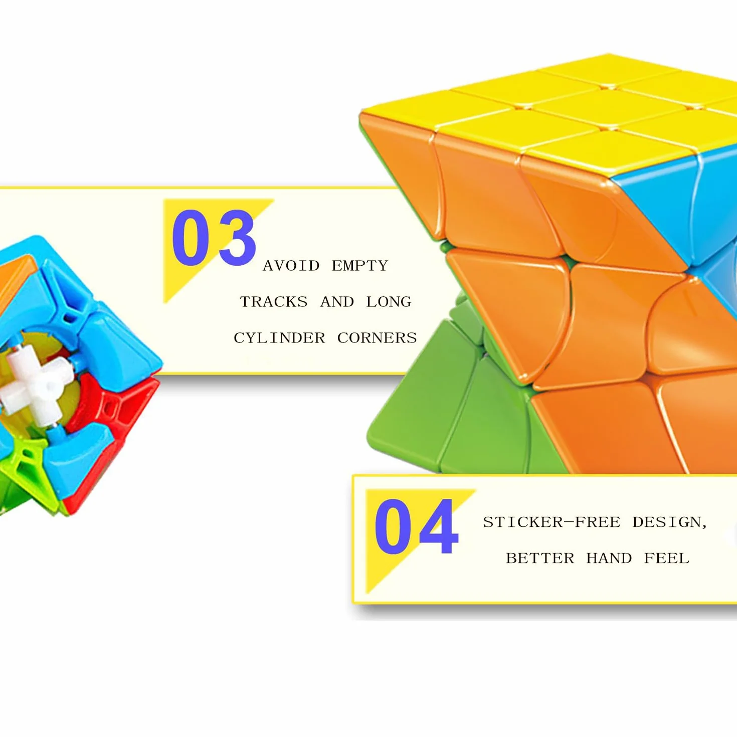 Twist Skewb Cube 3x3 3D Łamigłówki bez Naklejek Speed Cube