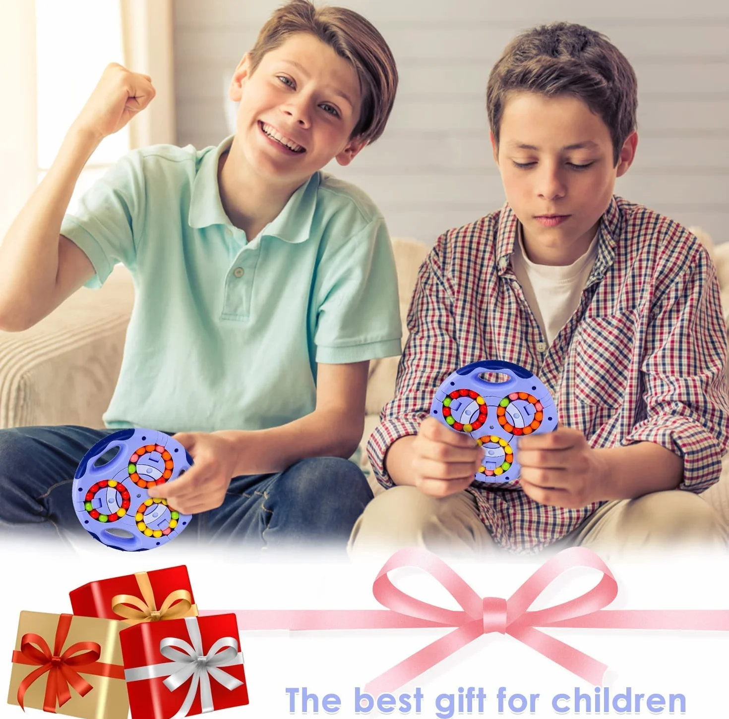 Finger Cube Obracające Magiczne Fasolki IQ Gra Obracająca się Kostka palca Magiczna Fasola Obracająca się Kostka Magiczna Fasola