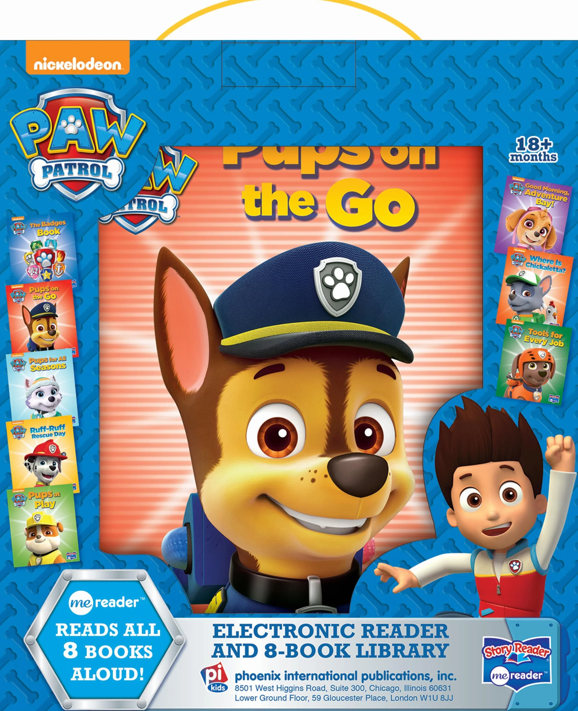 Nickelodeon - Paw Patrol Me Reader Electronic Reader and 8 Sound Book Library - PI Kids: Me Reader: 8-Book Library and Electronic Reader