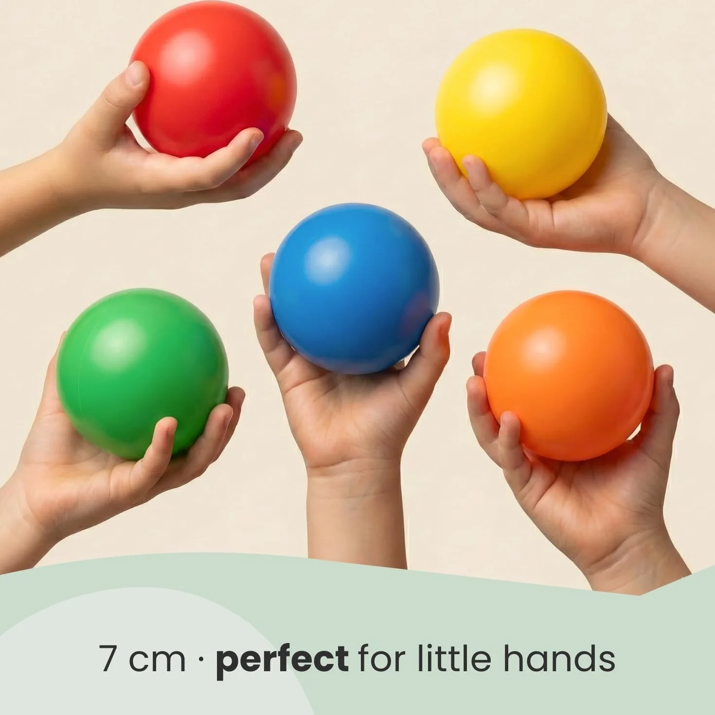 LittleTom 100 kolorowych piłek do kąpieli 7 cm plastikowe zabawki dla dzieci