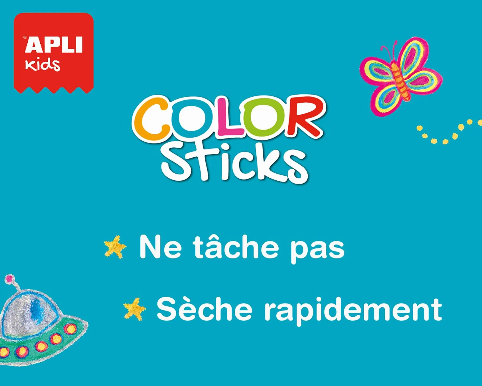 APLI Kids 14228 – 12 stałych itek termicznych w różnych kolorach, kolorowe sztyfty, 12 sztuk, 12 sztuk (1 opakowanie)