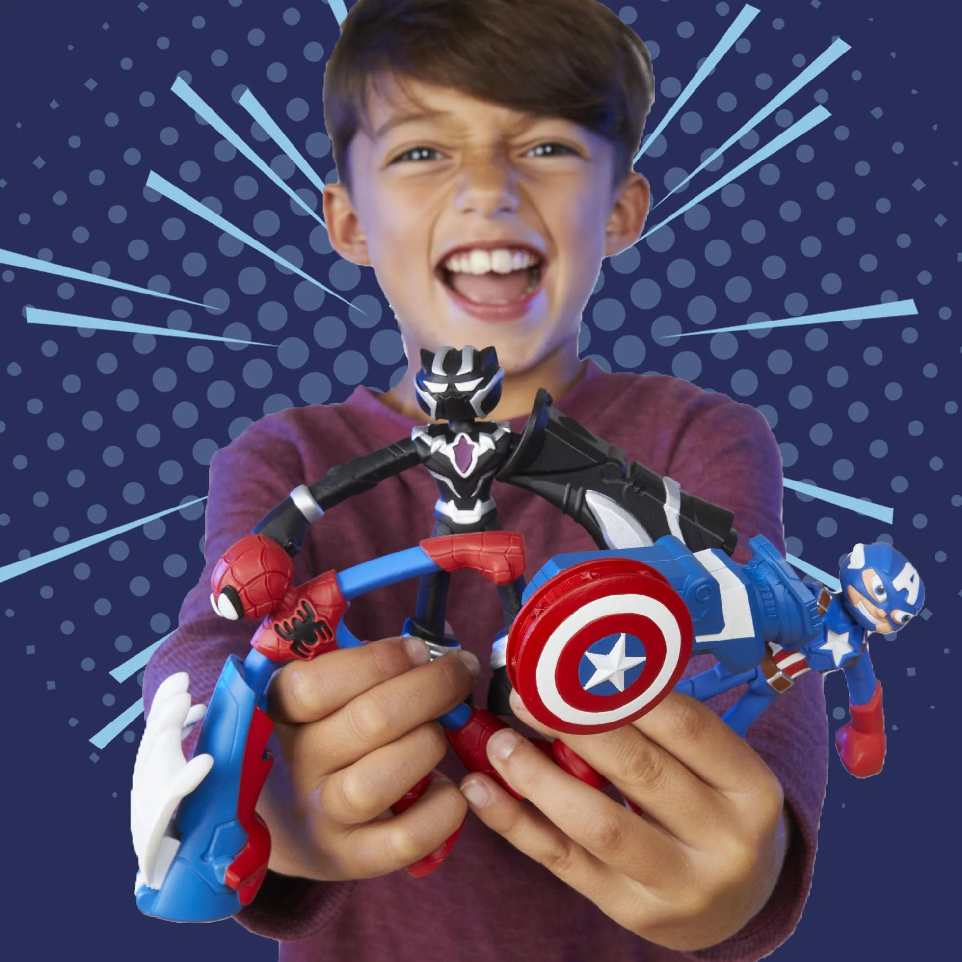 Play-Doh Marvel Zestaw z Figurką Wyciskarka Pajęczyn Spider-Mana