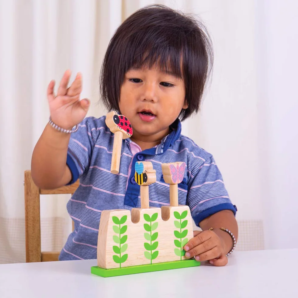 Bigjigs Toys Wooden Garden Pop Up Game