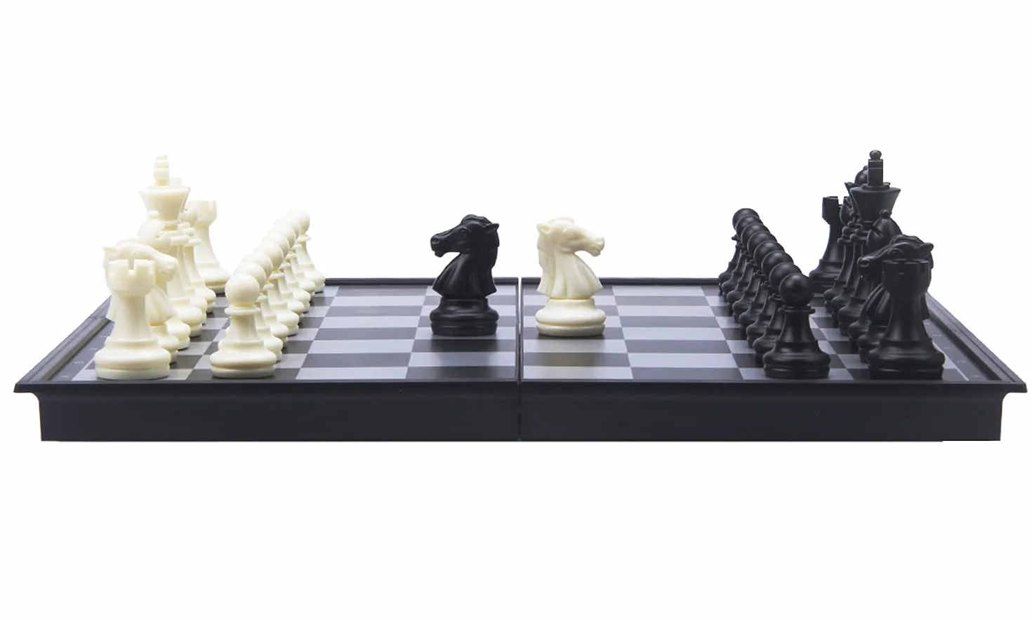 Engelhart – 200715 – Magnetyczna gra 2w1 – szachy/tryktrak – plansza 24 cm – zestaw podróżny – dla dzieci i dorosłych – 6+