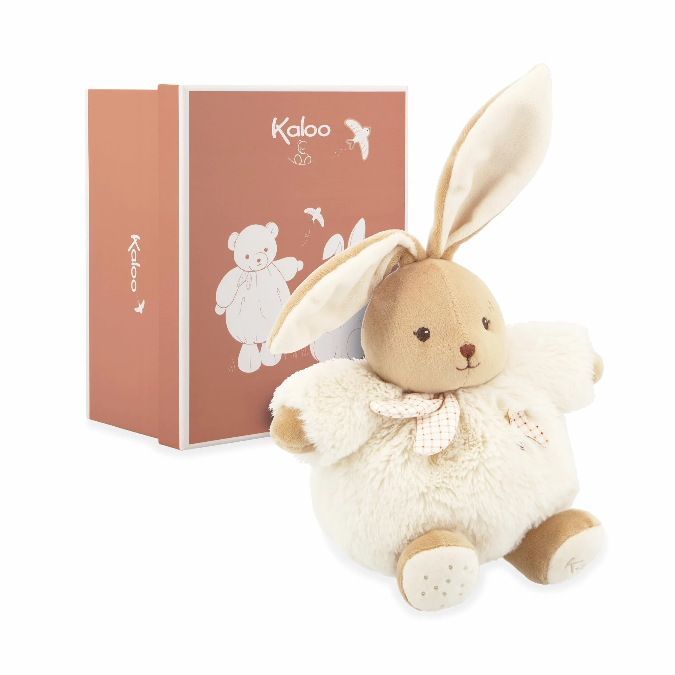 Kaloo Kremowy królik 17 cm, super miękki pluszak dla dzieci, słodki towarzysz od urodzenia, świetny rozmiar na ręce, prezent na narodziny, K214020