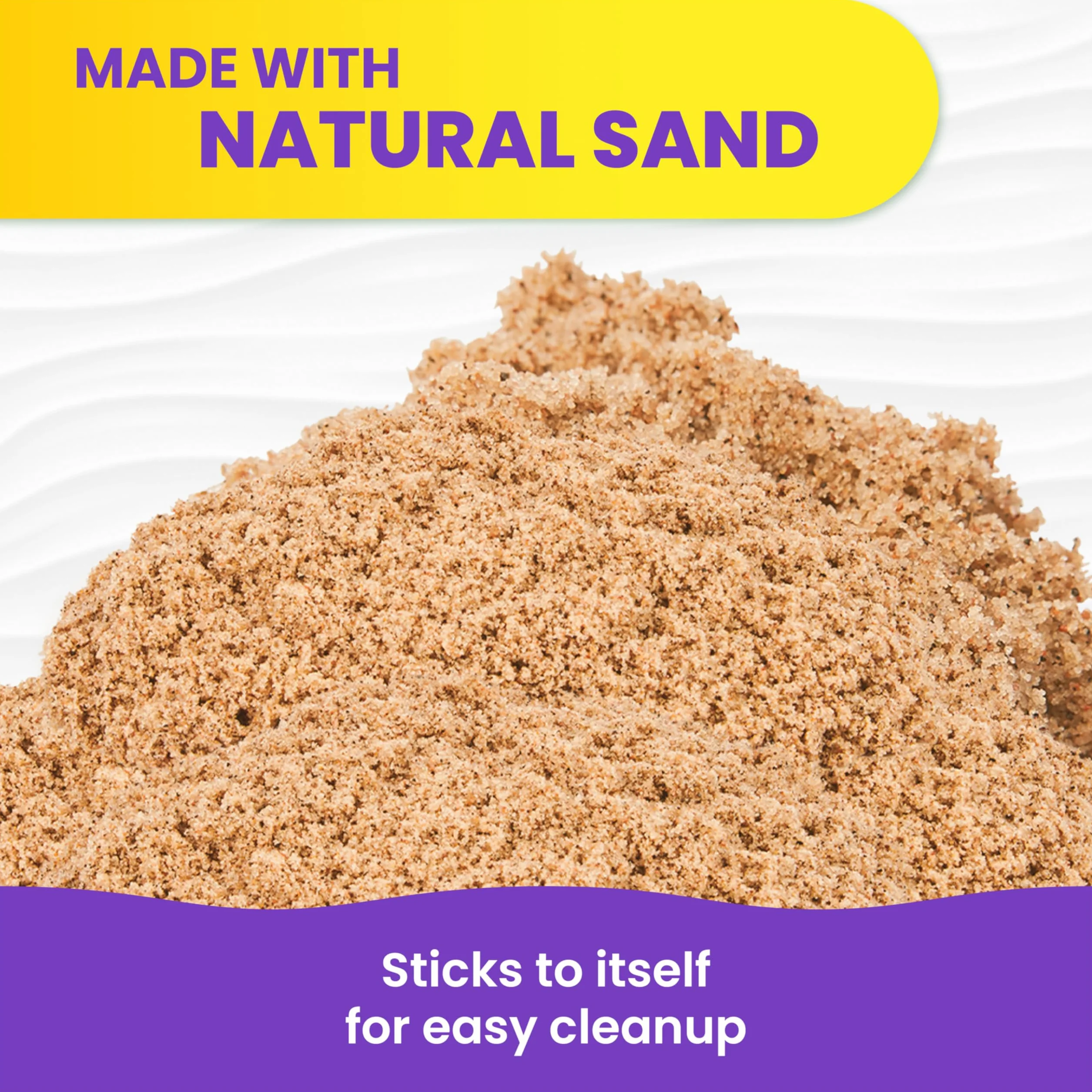 Kinetic Sand 6060997 - Brązowy Piasek Kinetyczny Do Kreatywnej Zabawy (2.5Kg),4.0 Liczyć
