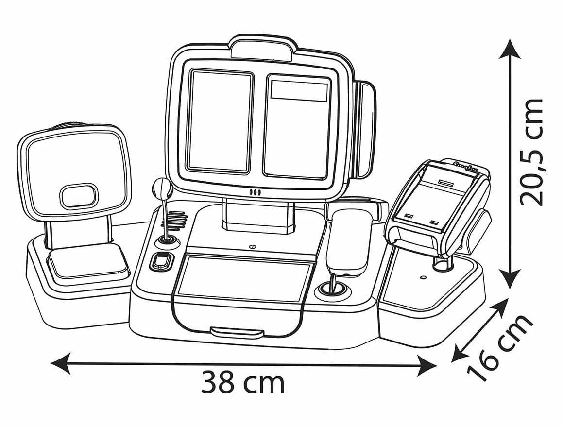 Smoby 7600350114 Kasa elektroniczna duża ze skanerem