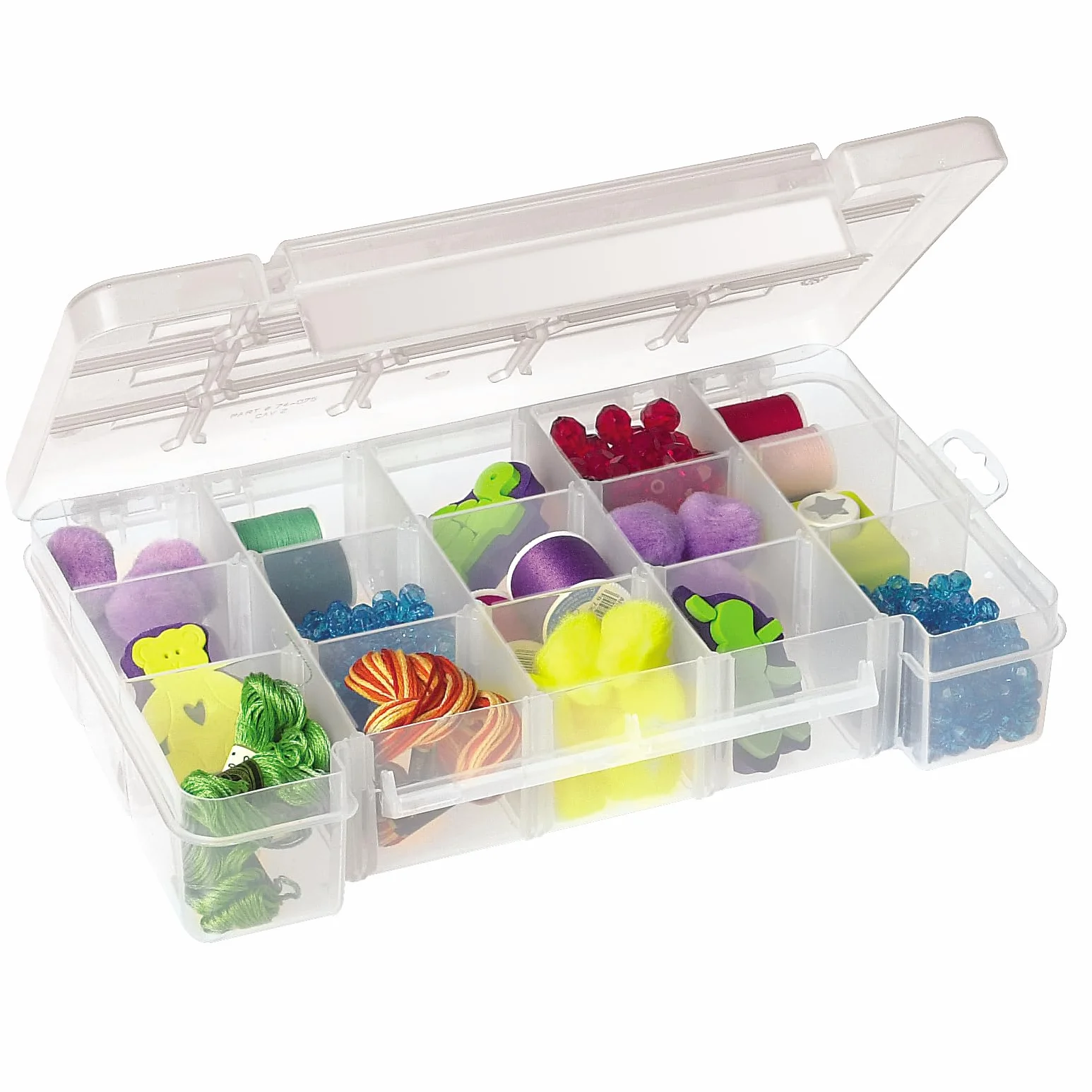 Akro-Mils 5705 plastikowe części etui do przechowywania sprzętu i rzemiosła, małe, przezroczyste