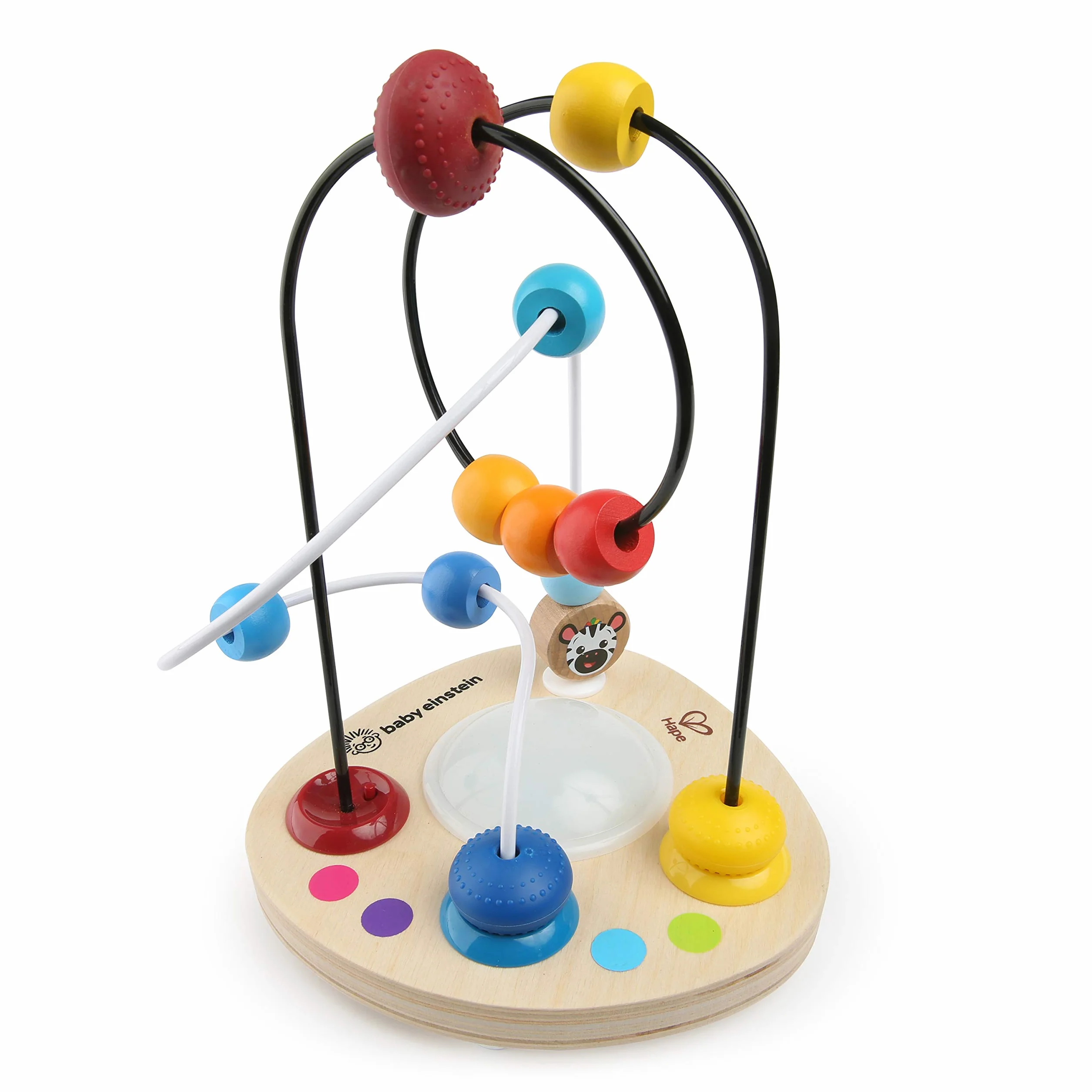 Baby Einstein Hape kolorowy mikser koralik labirynt muzyczna drewniana zabawka