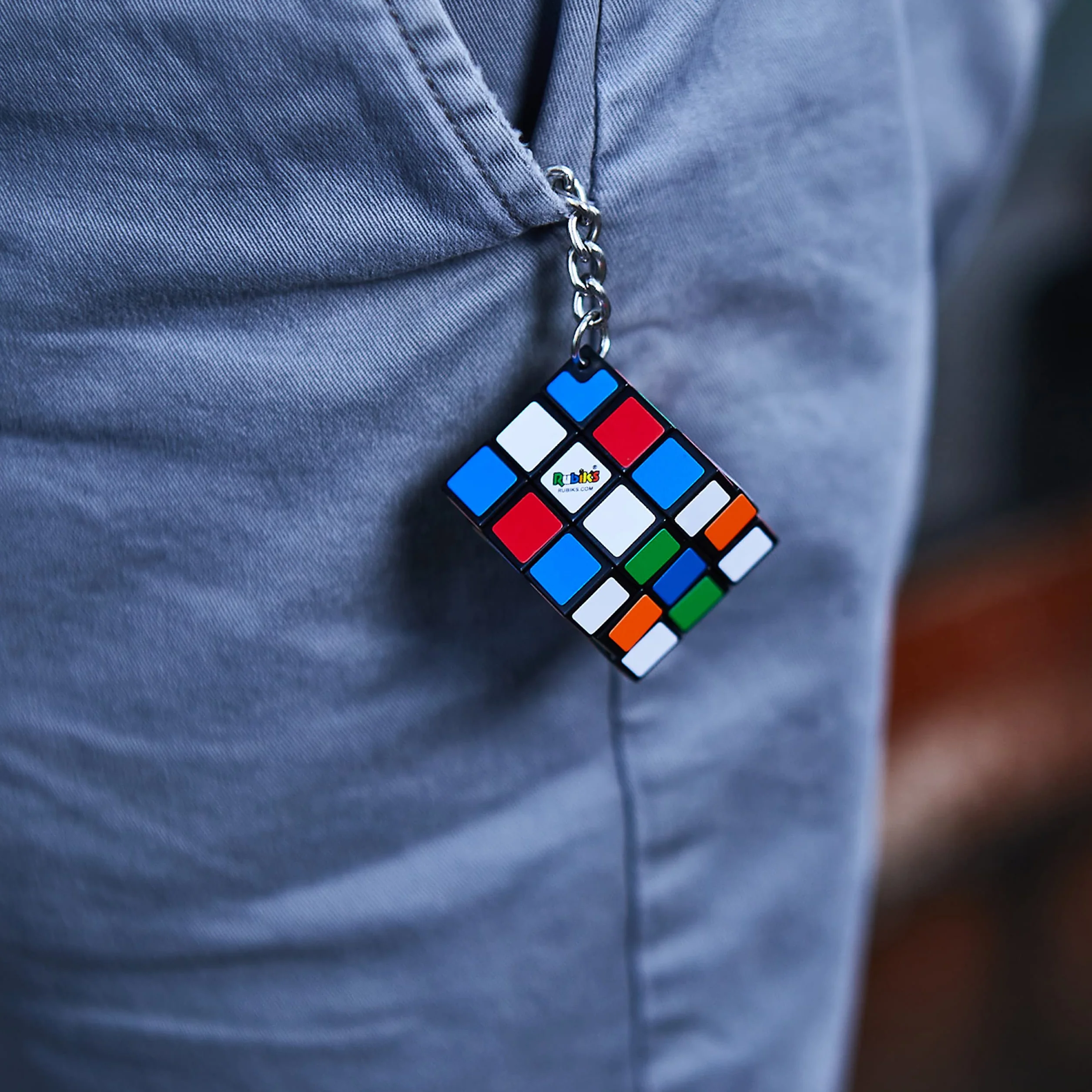Kosta Rubika wersja brelokowa, Klasyczny brelok do kluczy 3x3 Mini Cube, Puzzle podróżne