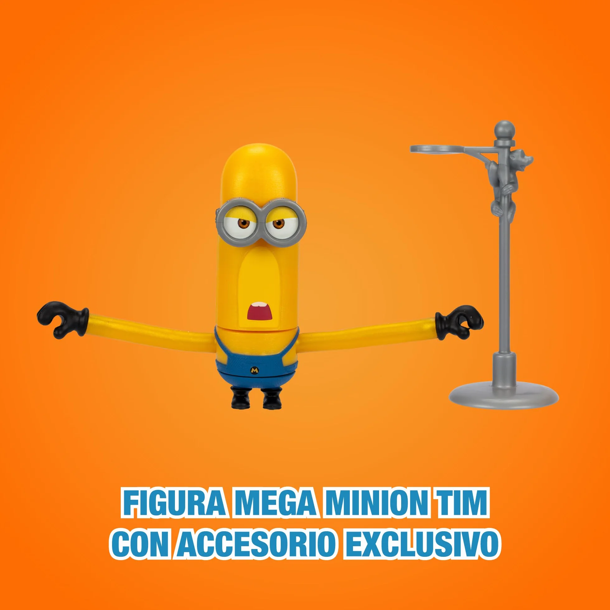 DM4 Despicable Me 4, figurka Minion Tim, figurka akcji, w tym unikalny dodatek mojego ulubionego złoczyńcy, rozmiar 10 cm, wiek 3 lat, gwiazda (MN403200)