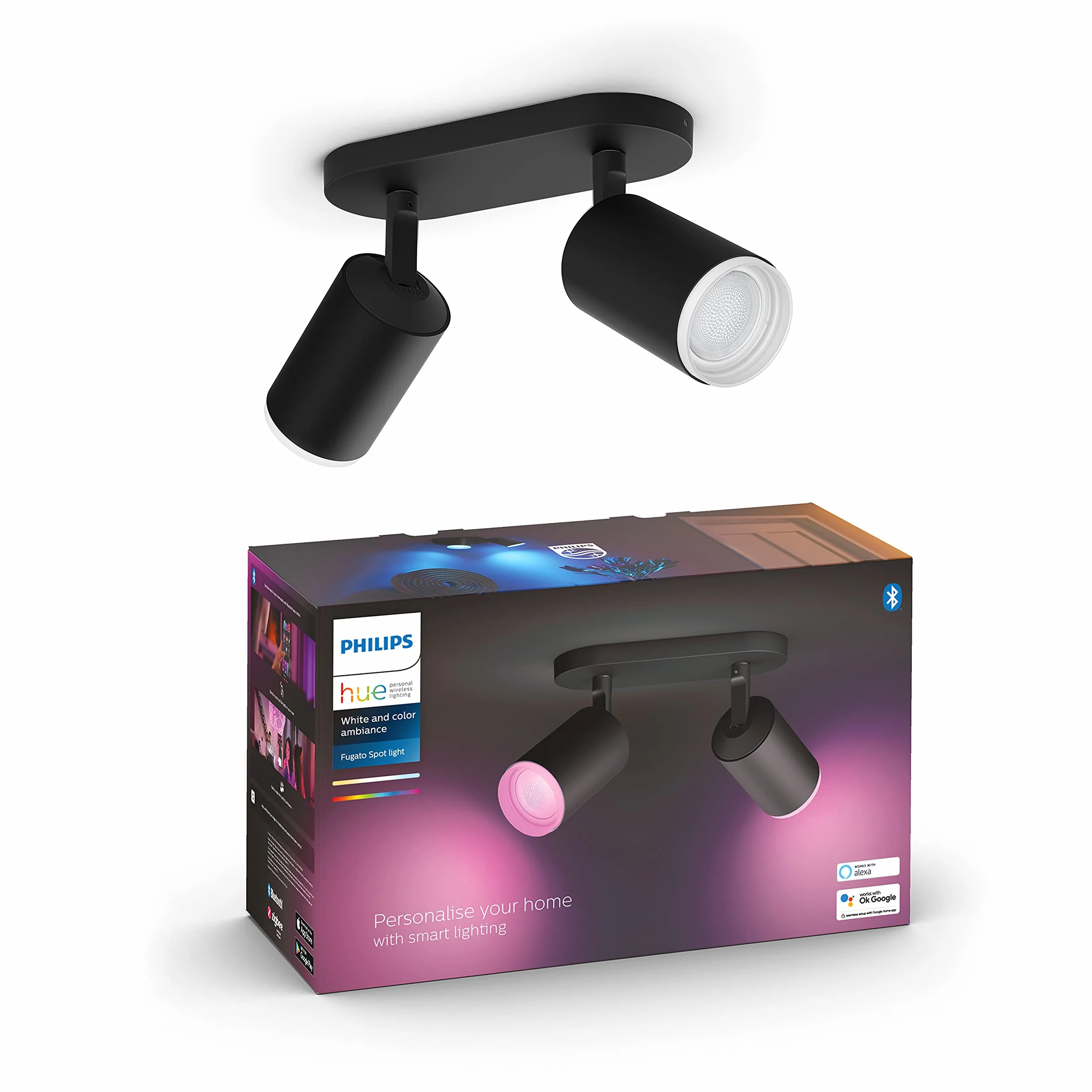 Philips Hue Ceiling Light, Black