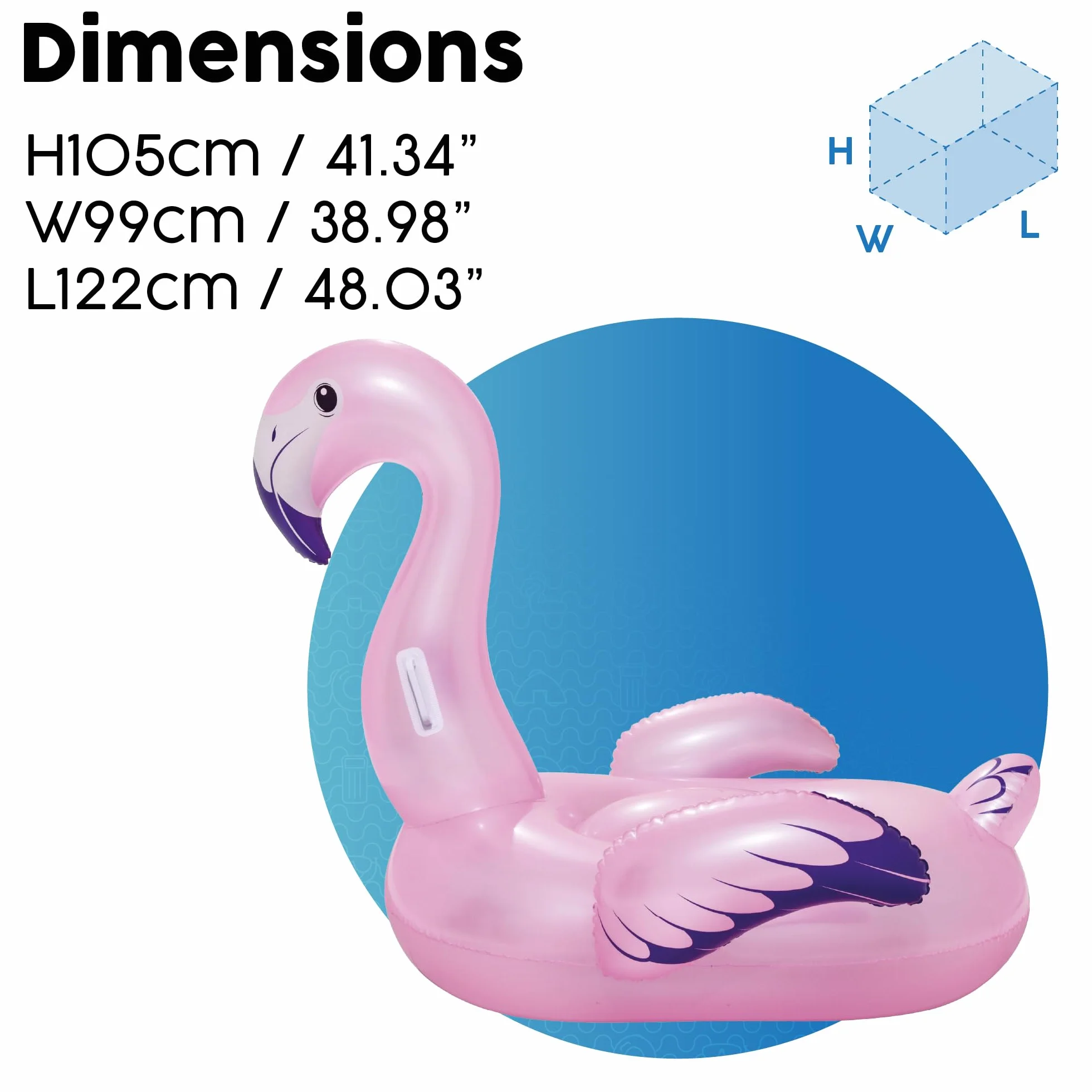 Bestway 1041122Xxx21 50" X 50"/1.27M X 1.27M Flamingo