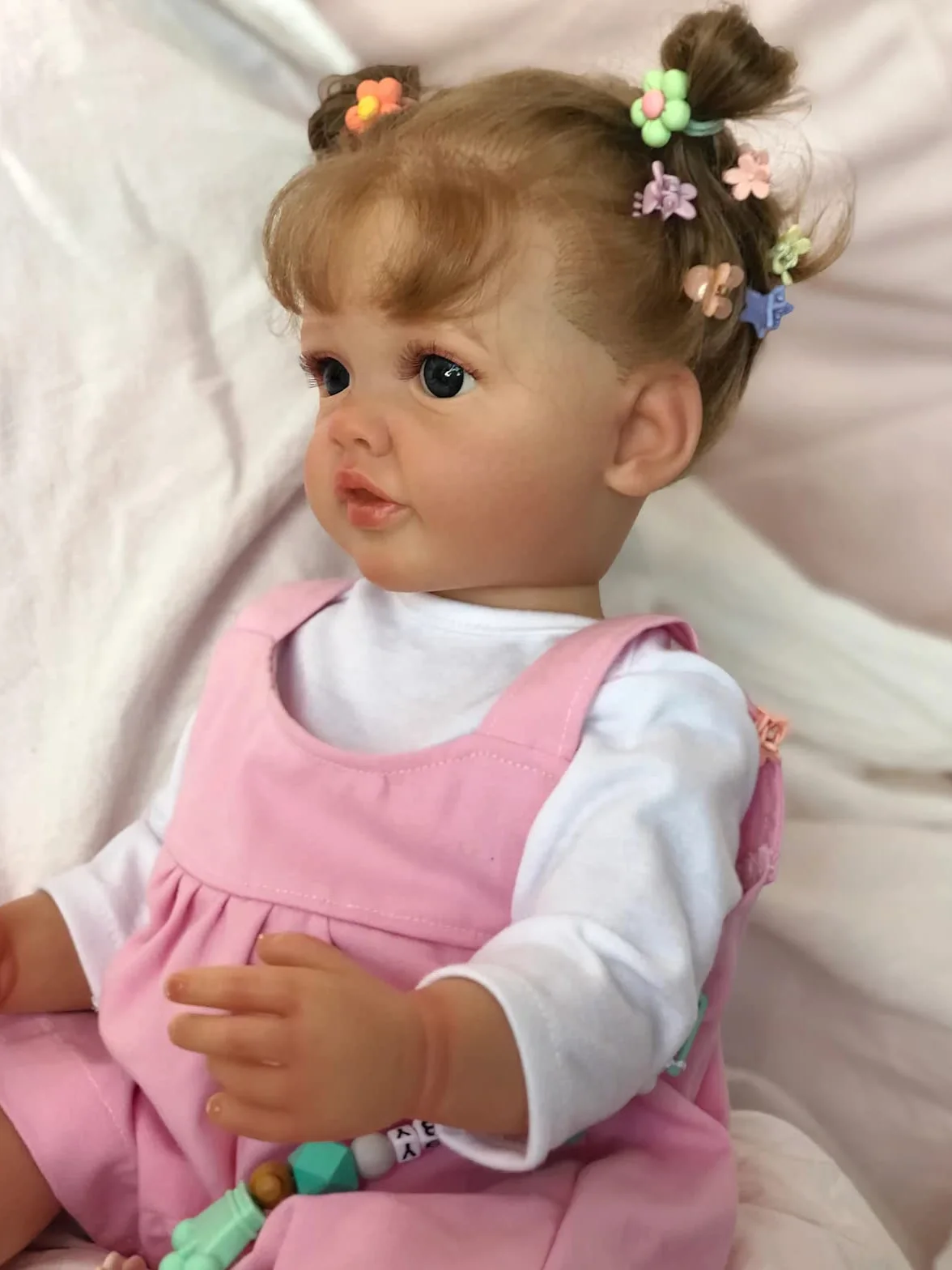 MineeQu 22 cale 55 cm Tak naprawdę słodki Przytulny wygląd dziecka Prawdziwe Reborn Baby Dolls Silikonowy winyl Całe ciało Realistyczny Noworodek Dziewczyna Lalki Dzieci Urodziny Zestaw upominków bożonarodzeniowych