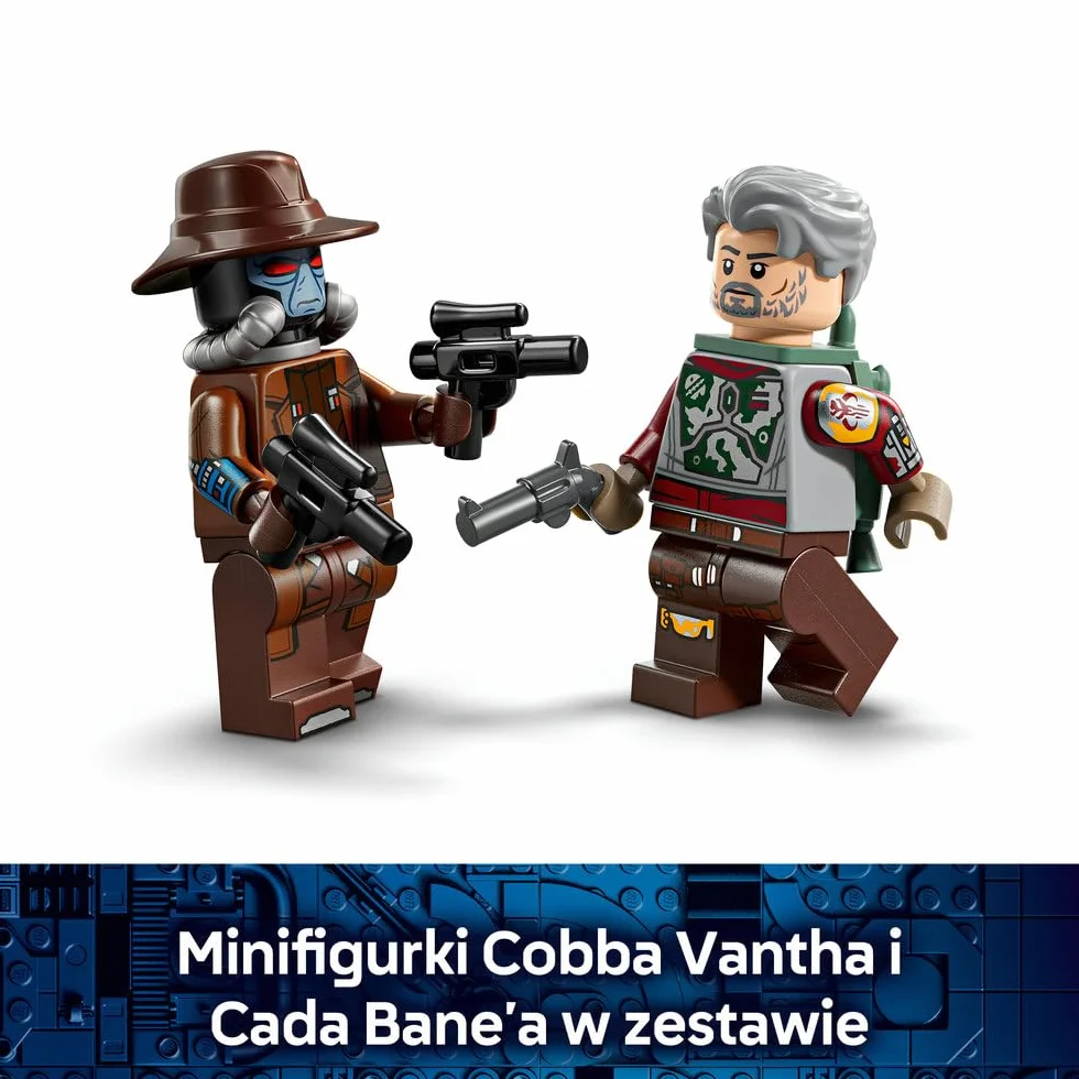 LEGO Star Wars Śmigacz Cobba Vantha, zabawka dla dzieci do zbudowania, pojazd do zbudowania i dwie minifigurki, pomysł na prezent dla chłopca od 6 lat, dla dziewczynki i fanów Gwiezdnych Wojen 75437