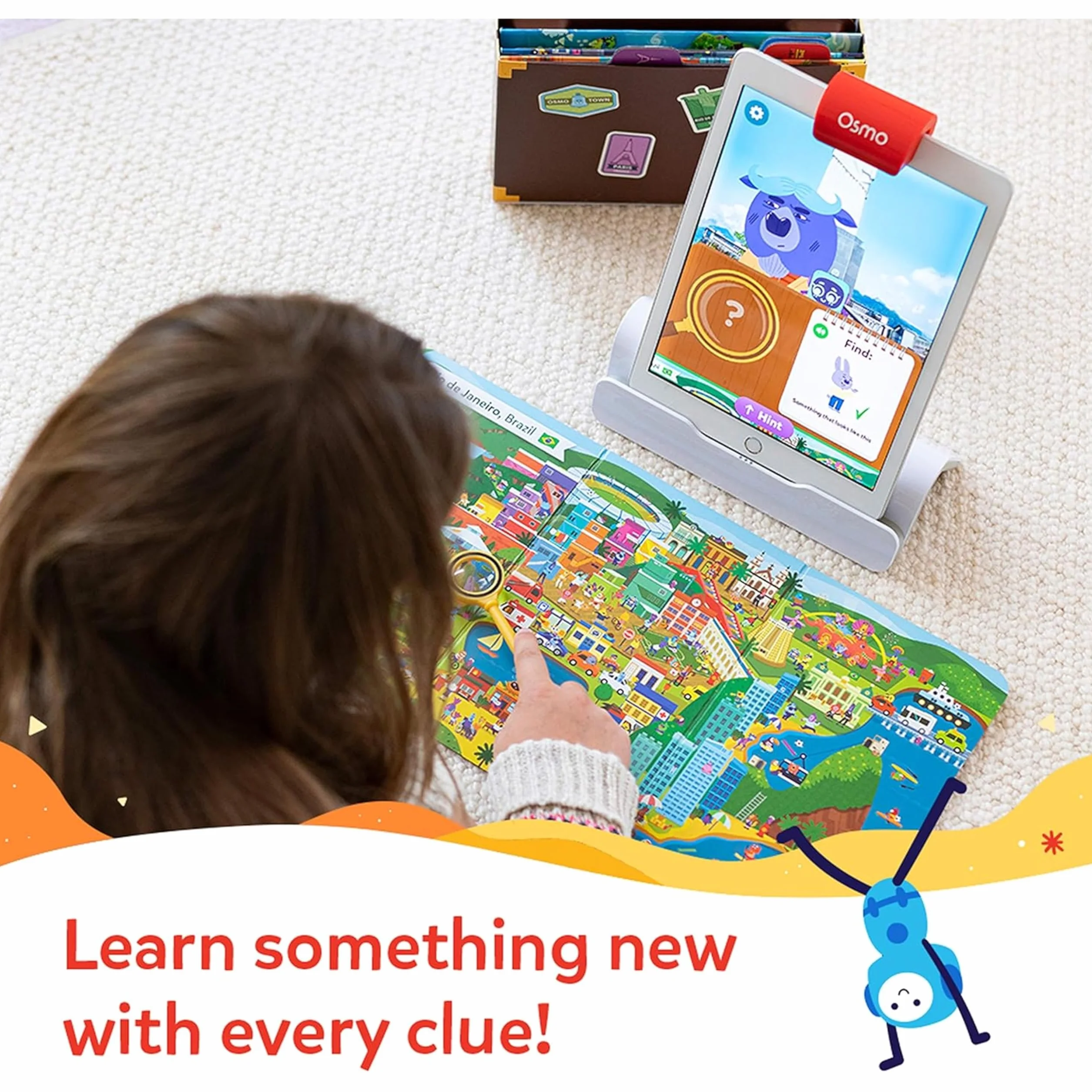 Osmo - Detective Agency - Ages 5-12 - Solve Global Mysteries - STEM Toy - For iPad or Fire Tablet (Osmo Base Required)