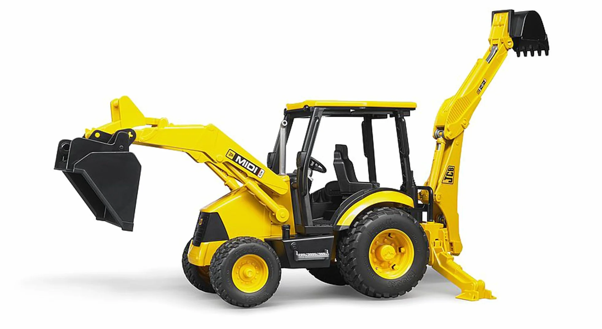 bruder 02427 - koparko-Badowarka JCB MIDI CX, plac budowy, pojazd budowlany, koparka, zabawka
