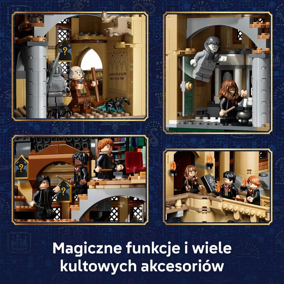 LEGO Harry Potter Zamek Hogwart: Wschodnie skrzydło, zabawka z filmu, zestaw konstrukcyjny dla dziecka, dekoracja do pokoju, pomysł na prezent dla chłopca lub dziewczynki od 10 lat 76473