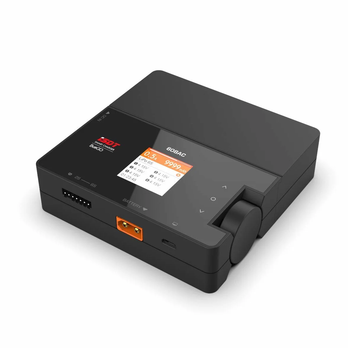 ISDT 608AC Lipo ładowarka, 50 W/DC, 200 W, Dual Mode RC ładowarka ze zdejmowanym zasilaczem, inteligentna ładowarka do Life, Lilon, LiPo, LiHv 1-6S/Pb 1-12S/NiMH 1-16S akumulatory z funkcją
