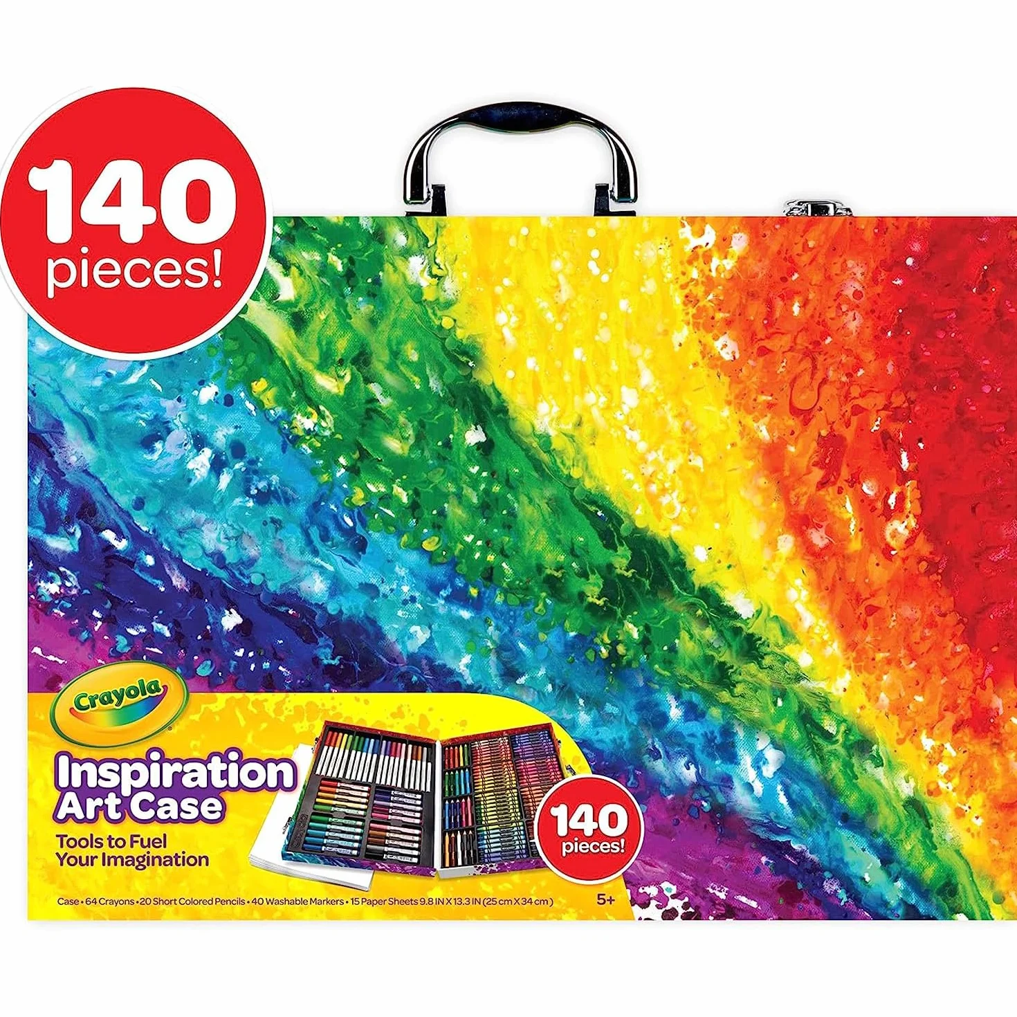 CRAYOLA Arcoiris teczka artystyczna 140 sztuk