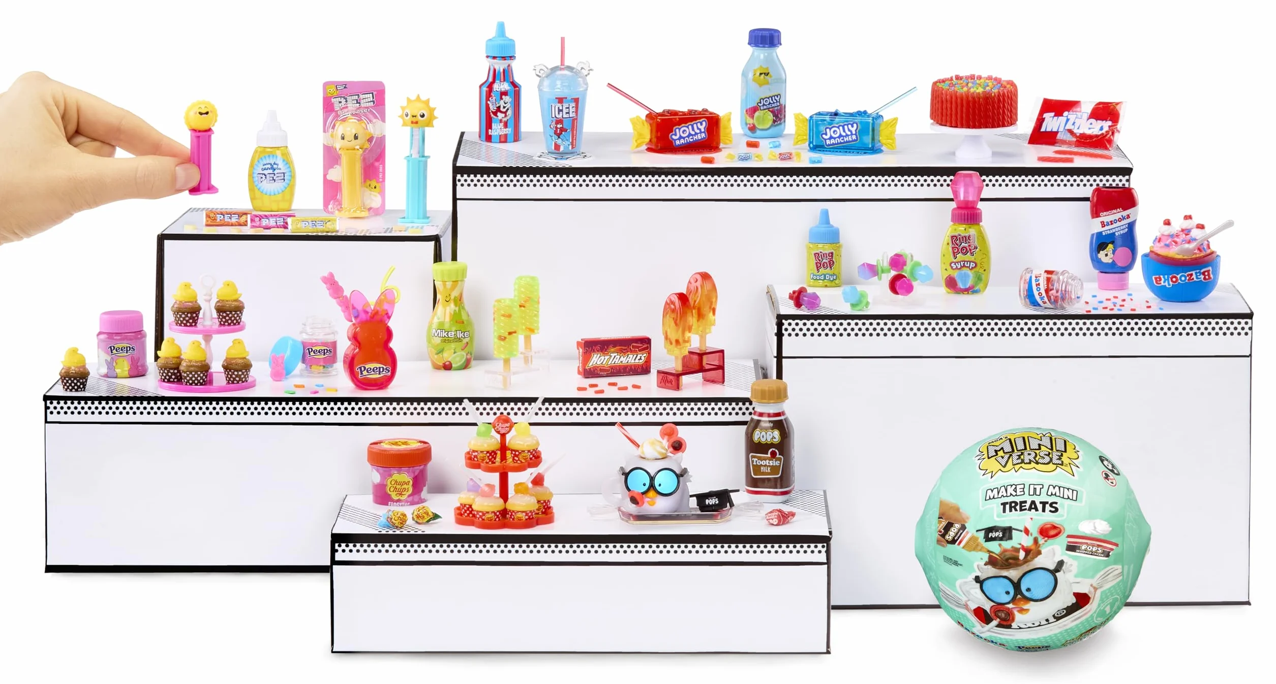 MGA's Miniverse Make It Mini Treats – Mini Kolekcjonerskie Słodycze w Opakowaniu Niespodziance, Cukierkowy Motyw, Kreatywna Zabawa z Żywicą, 12 do Zebrania, NIEJADALNE – dla Kolekcjonerów, od 8 Lat