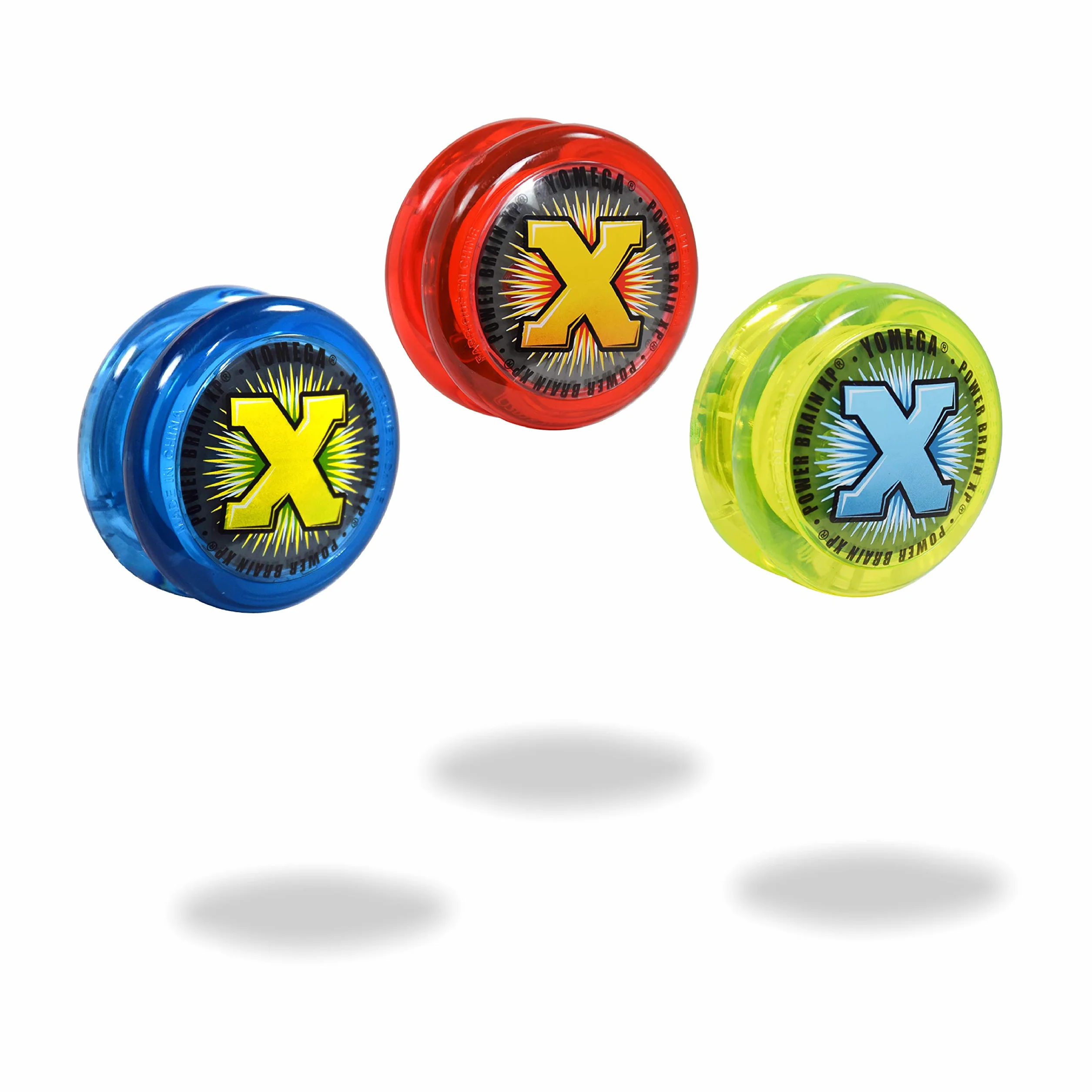 Yomega Power Brain XP yoyo - professional yoyo with a Smart Switch which enables Players to Choose Between auto-Return and Manual Styles of Play. + Extra 2 Strings & 3 Month Warranty (red)