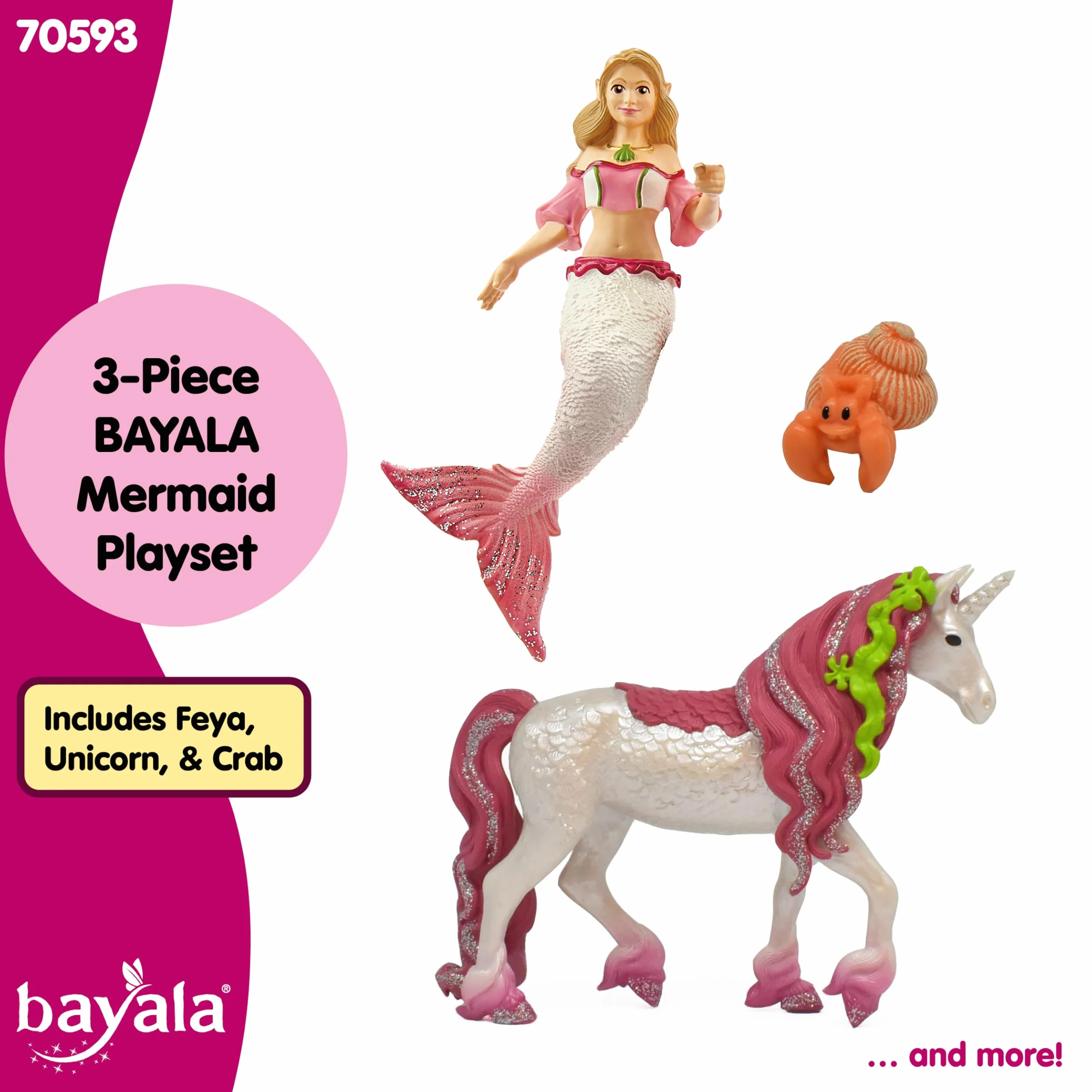 Schleich Slh70593 Syrena Feya Na Podwodnym Jednorożcu
