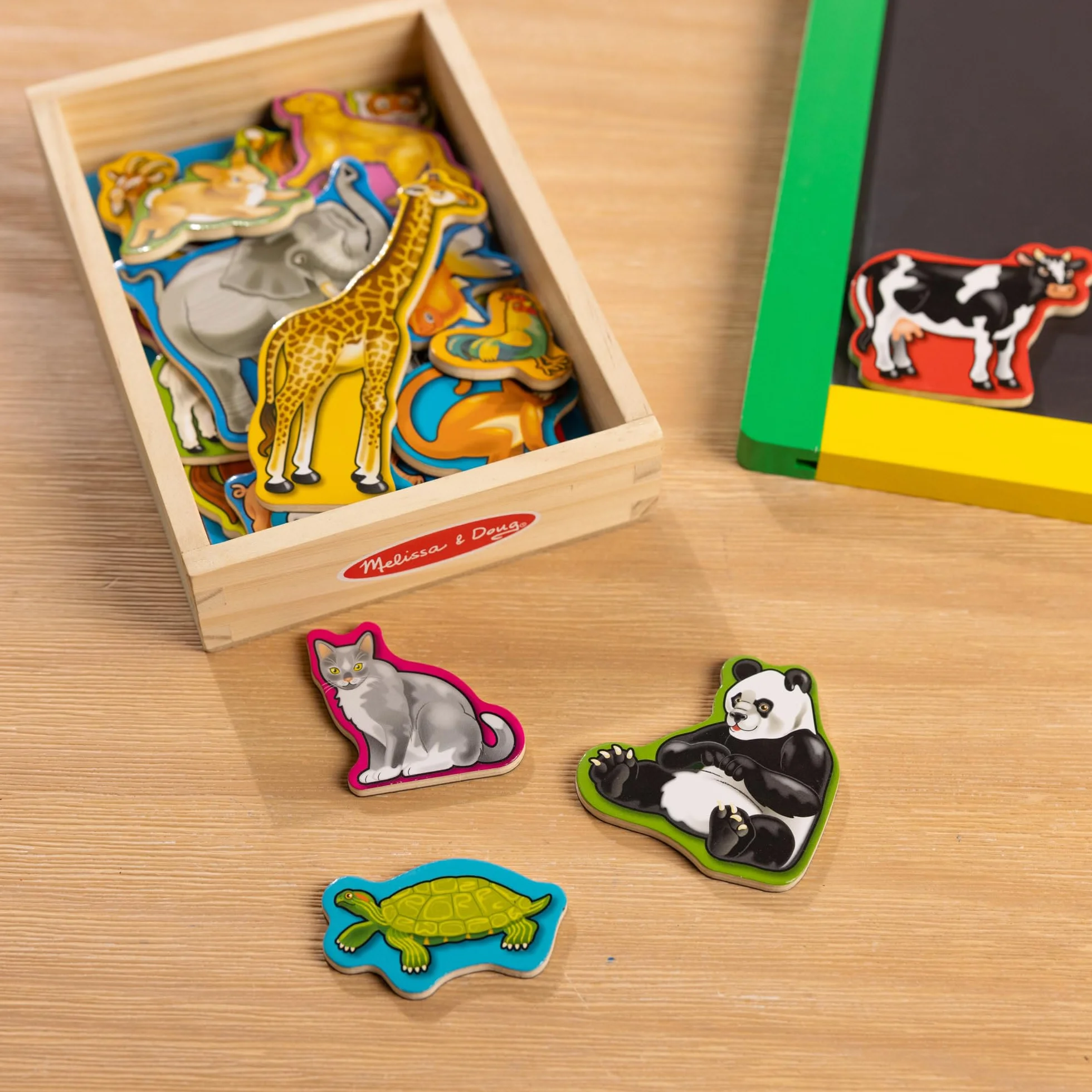 Melissa & Doug Drewniane Magnesy ze Zwierzętami Zabawka Rozwojowa 2+