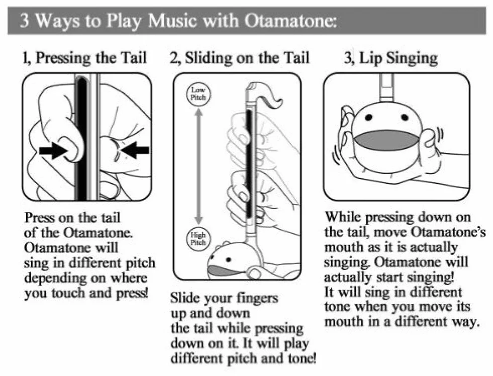 Otamatone Czuły na dotyk elektroniczny instrument muzyczny, specjalna edycja angielska