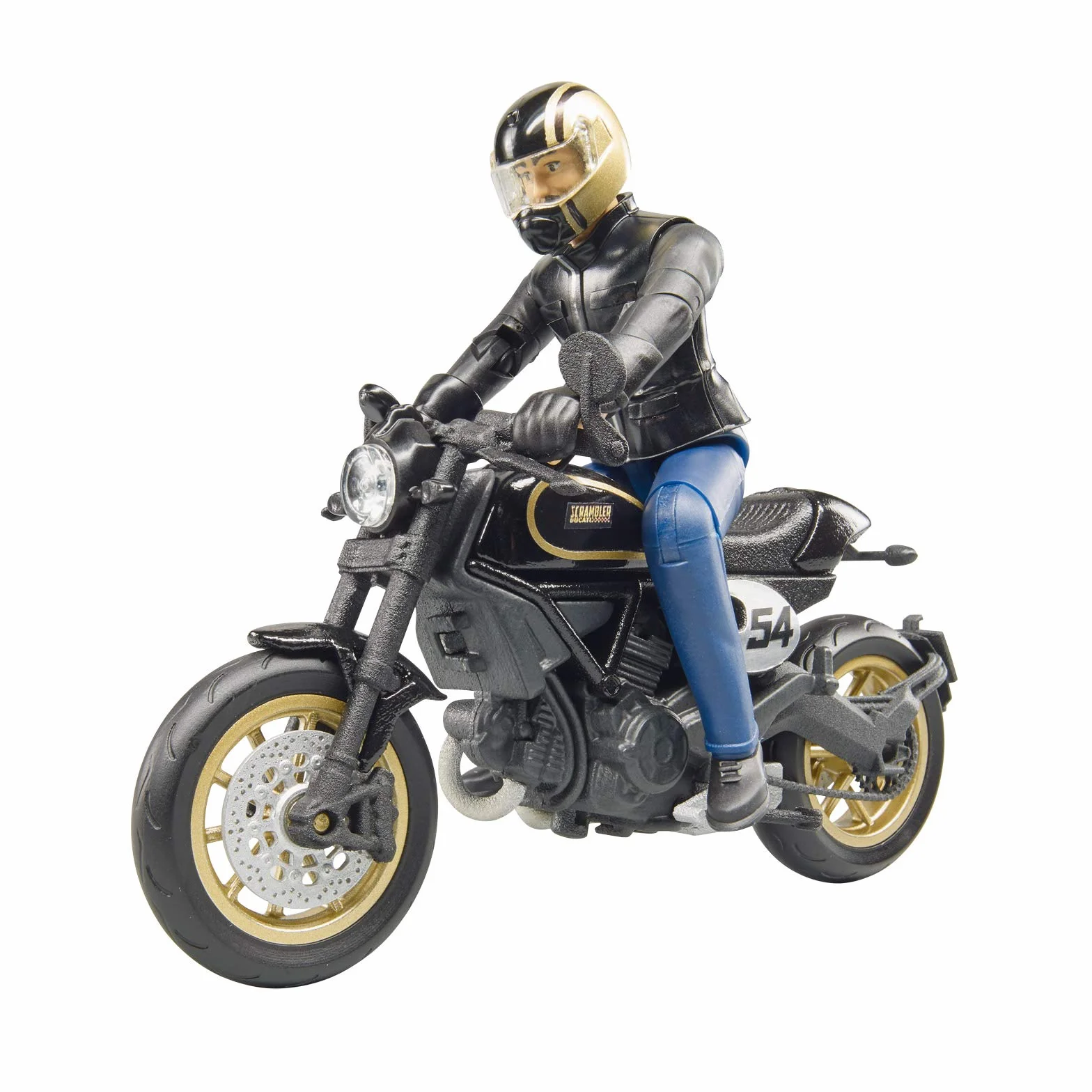 Bruder 63050 - Scrambler Ducati Cafe Racer z kierowcą