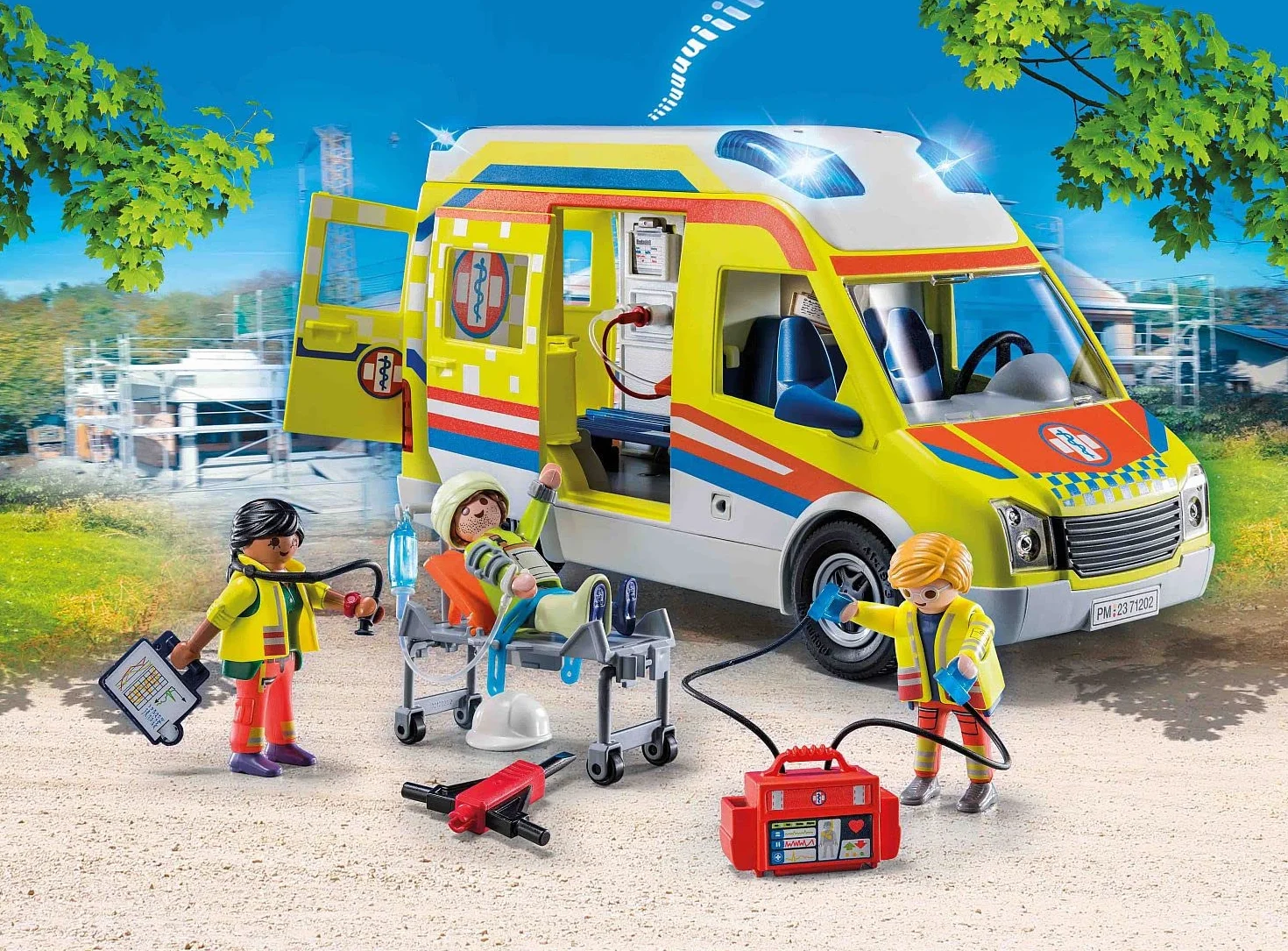 PLAYMOBIL City Life 71202 Karetka pogotowia ze światłem i dźwiękiem, od 4 lat