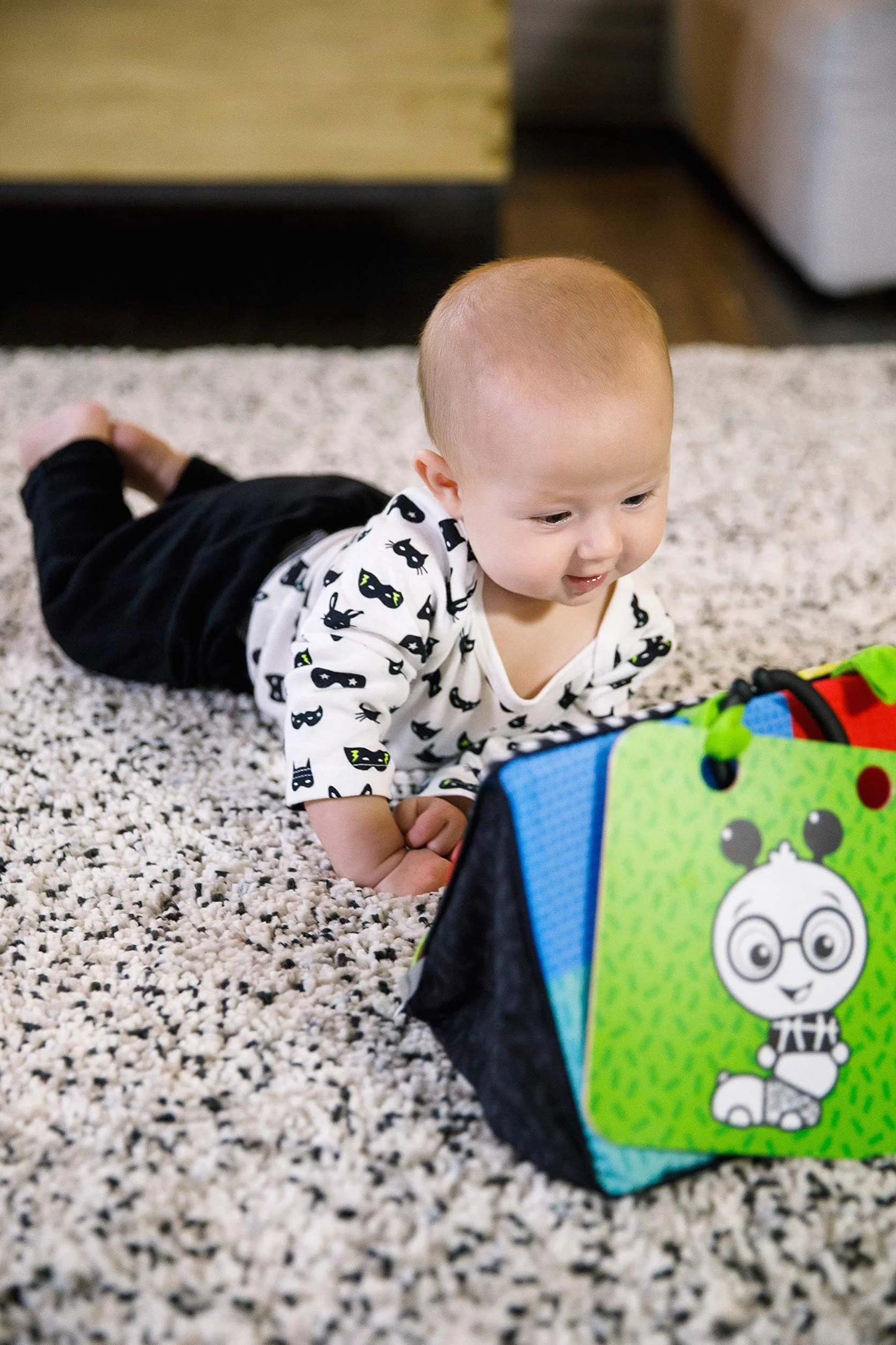 Baby Einstein, Flip For Art, lustra i karty o silnym kontraście, idealne do zabawy na brzuchu lub w podróży