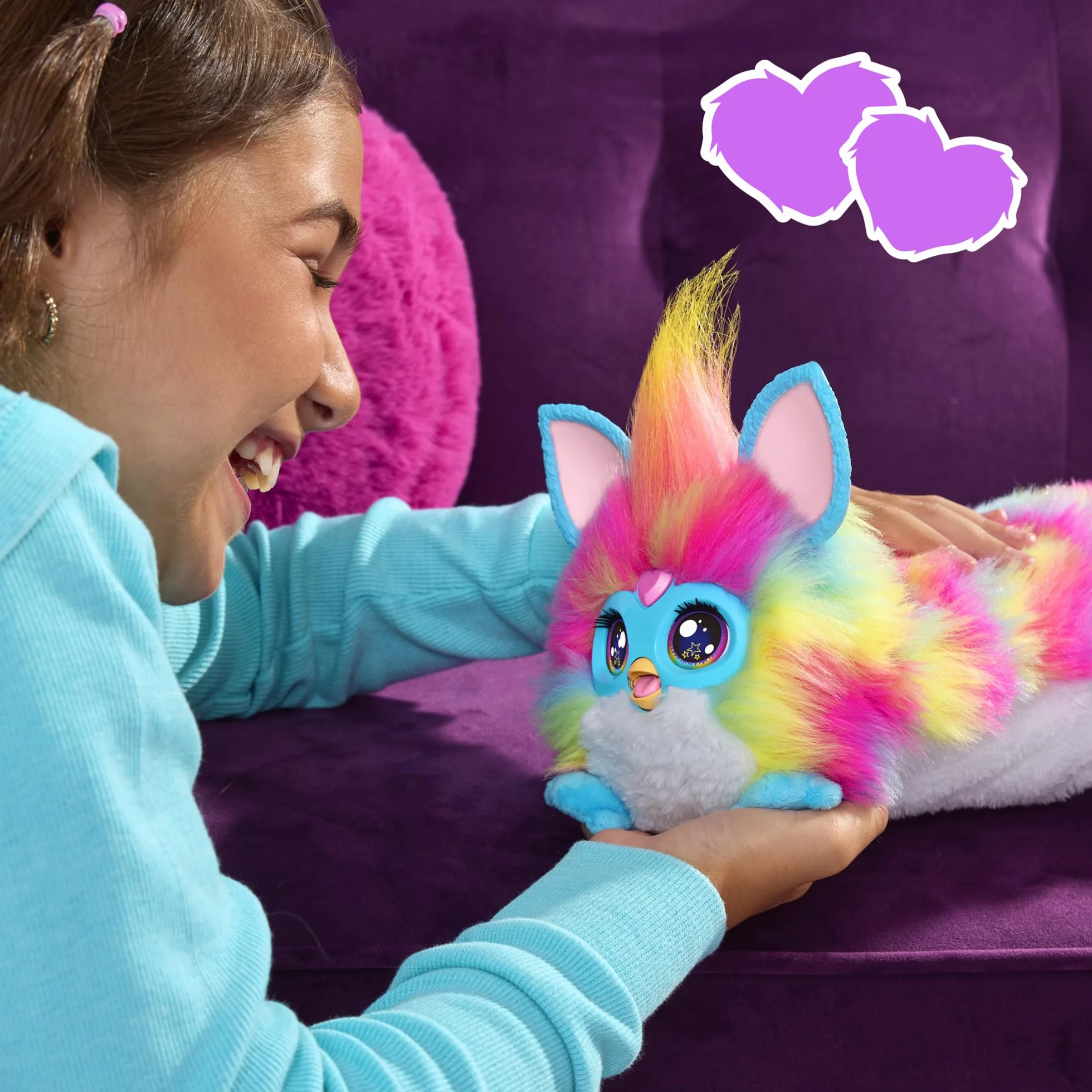 Furby interaktywny pluszak 5 trybów 1000+ kombinacji mówi po francusku i furbish od 6 lat wersja francuska
