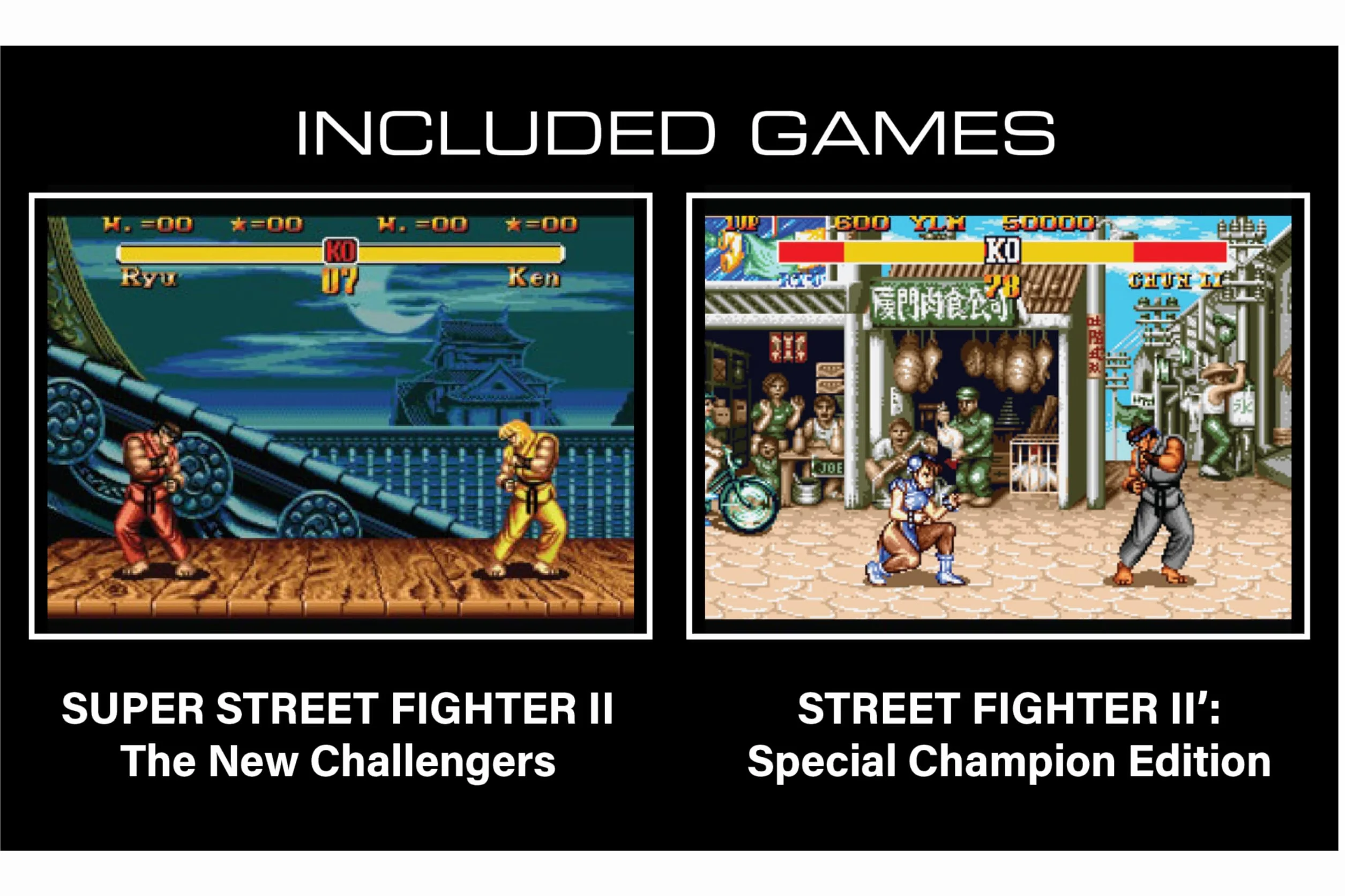 My Arcade Super Street Fighter II Pocket Player Pro ręczny przenośny system gier (2 gry w 1)