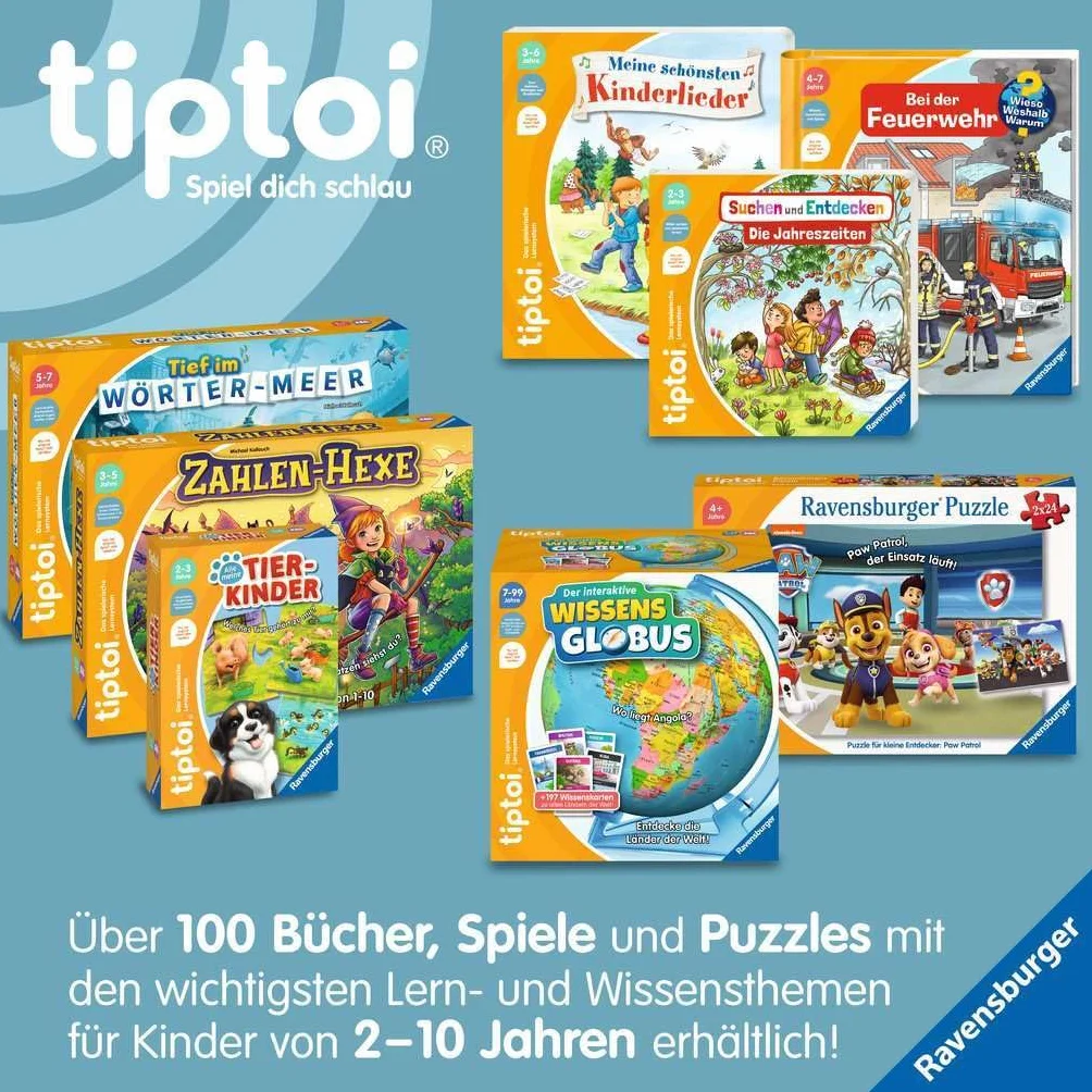 Ravensburger Tiptoi Elektroniczna Książka Edukacyjna, Wielokolorowy, Od 4 lat