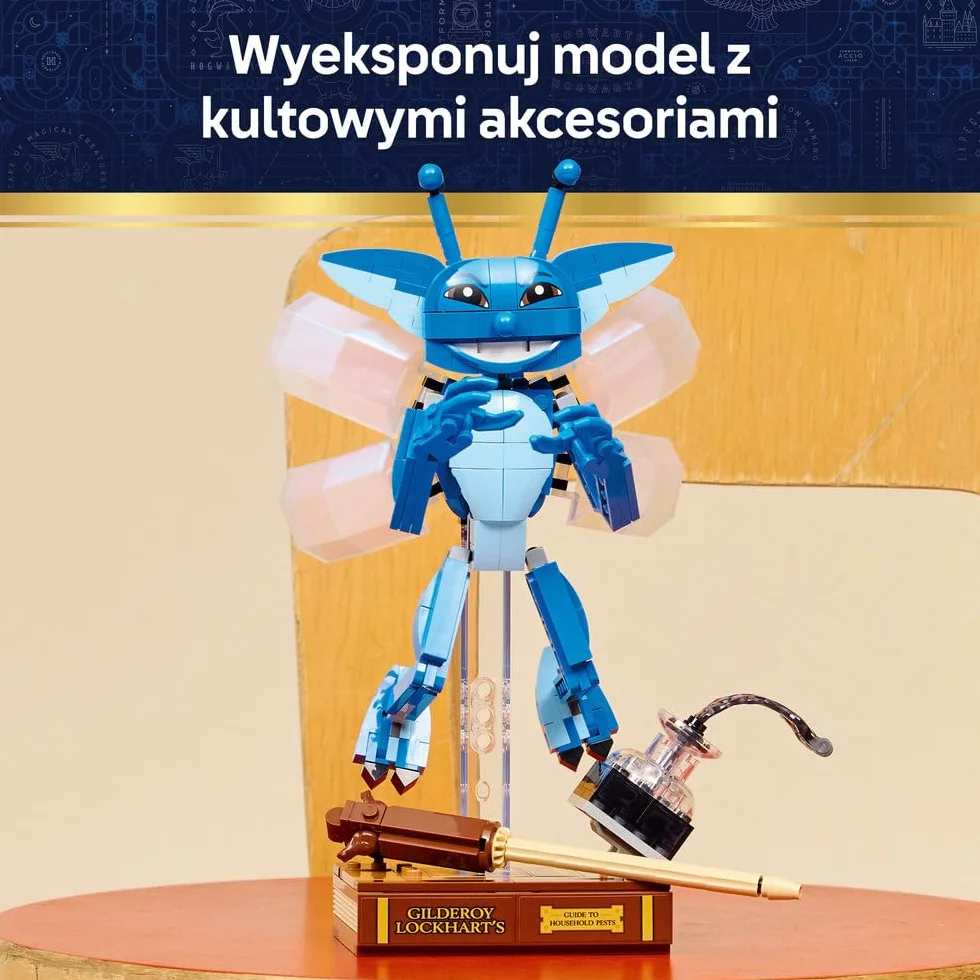 LEGO Harry Potter Chochlik kornwalijski, ruchoma figurka do zbudowania, zabawka dla dzieci i pomysł na prezent dla dziewczynek i chłopców wieku od 8 lat, dekoracja do pokoju dziecięcego 76461