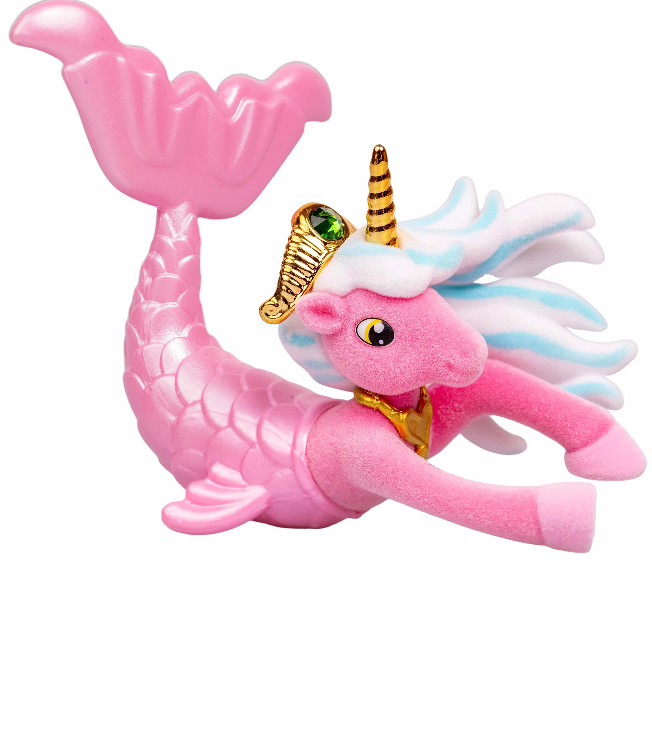 Galupy MERMAID 3-pak – figurki jednorożca syrenka do kolekcjonowania, 3x jednorożec z płetwą i kryształ Swarovski, 18 różnych figurek do zebrania