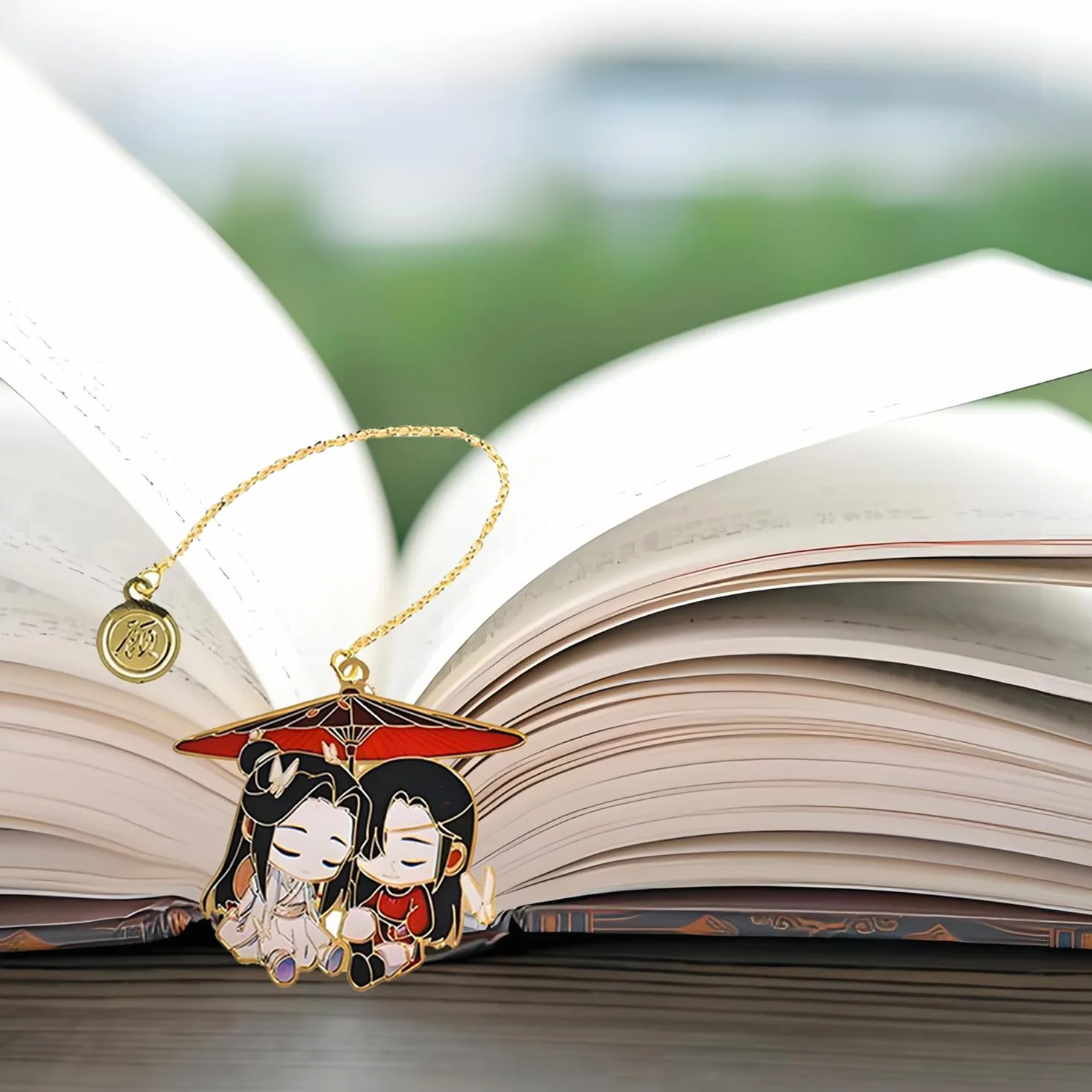 Heaven Official's Blessing Ręczne składane wachlarze anime Tian Guan Ci Fu Bransoletka Xie Lian Hua Cheng Anime Zakładka dla fanów 3 szt