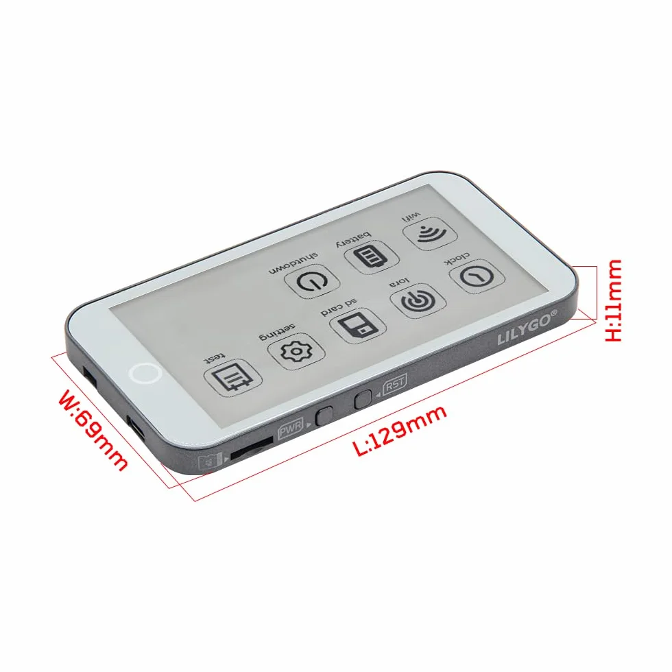 LILYGO T5-4.7-S3 E-Paper Pro ESP32-S3 SX1262 LoRa 915Mhz karta TF RTC TTGO tablica rozwojowa z 4,7-calowym ekranem dotykowym e-papieru o bardzo niskiej mocy (z GPS)
