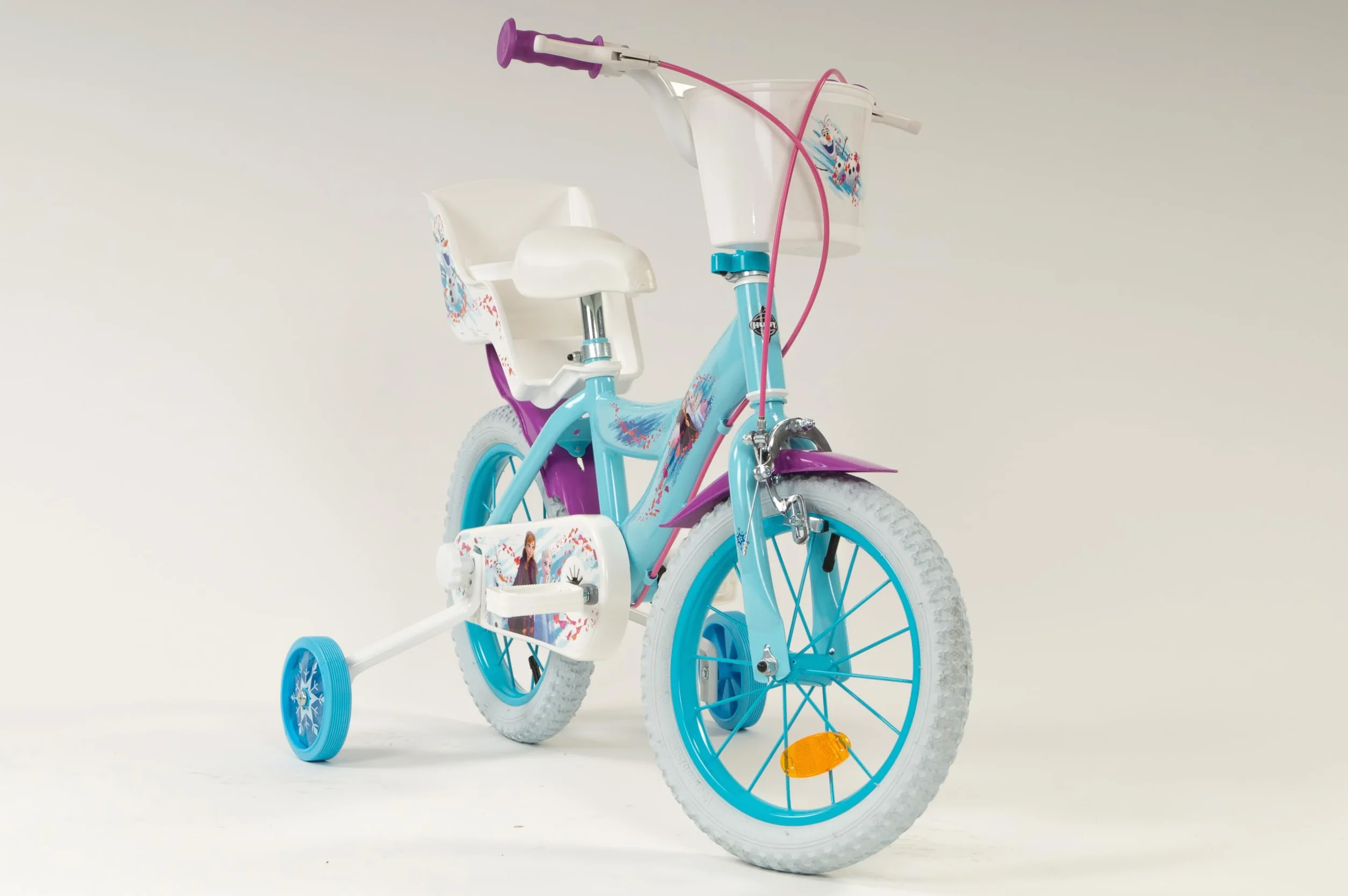 Toimsa Uniseks — Dzieci Frozen Huffy 14694 Rower Dziecięcy, Niebieski/Biały, 14"