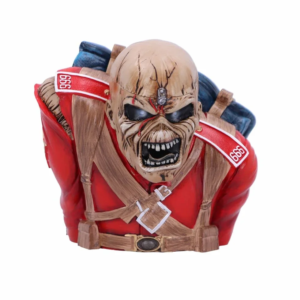 Nemesis Now Oficjalnie licencjonowane pudełko na biust Iron Maiden The Trooper (małe) czerwone, 12 cm
