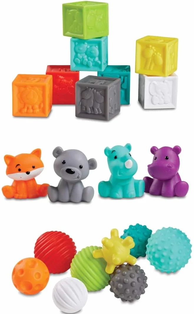 Infantino sensoryczny zestaw czasu do kąpieli Plug & Play