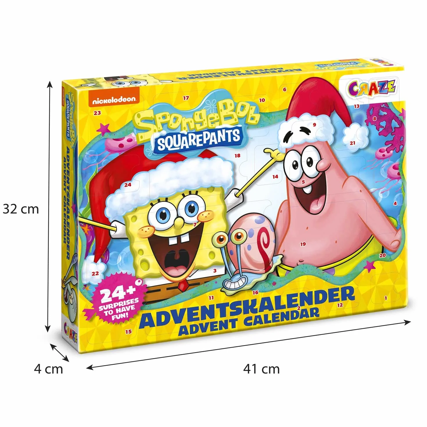 Craze 64078 ADK-Spongebob, wielokolorowy